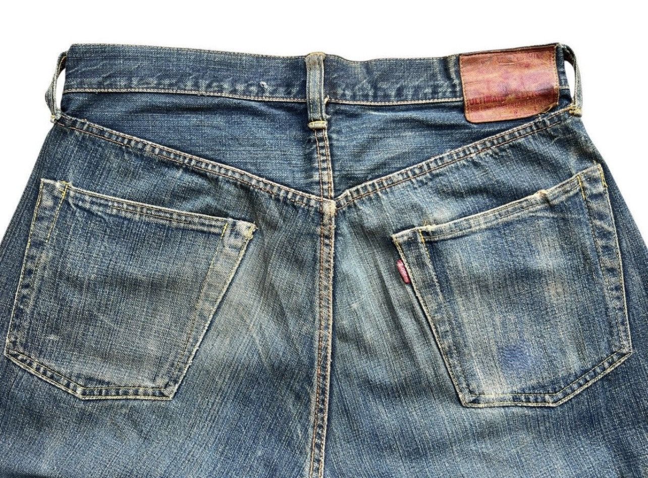 The Real McCoy's Vintage 90s Real Mccoy Selvedge Distressed Denim Jeans 31x29 Size US 31 - 8 Thumbnail
