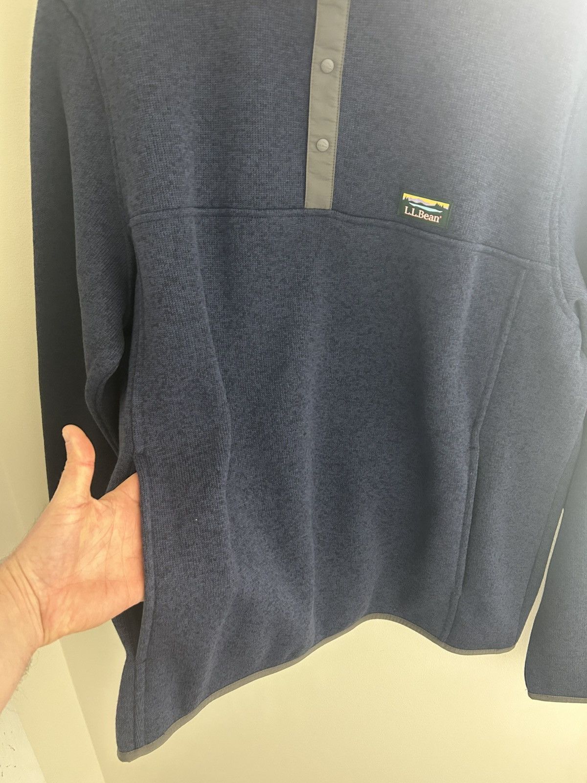 L.L. Bean L.L. Bean Men’s Fleece Pullover Sweater Dark Blue Size US L / EU 52-54 / 3 - 2 Thumbnail