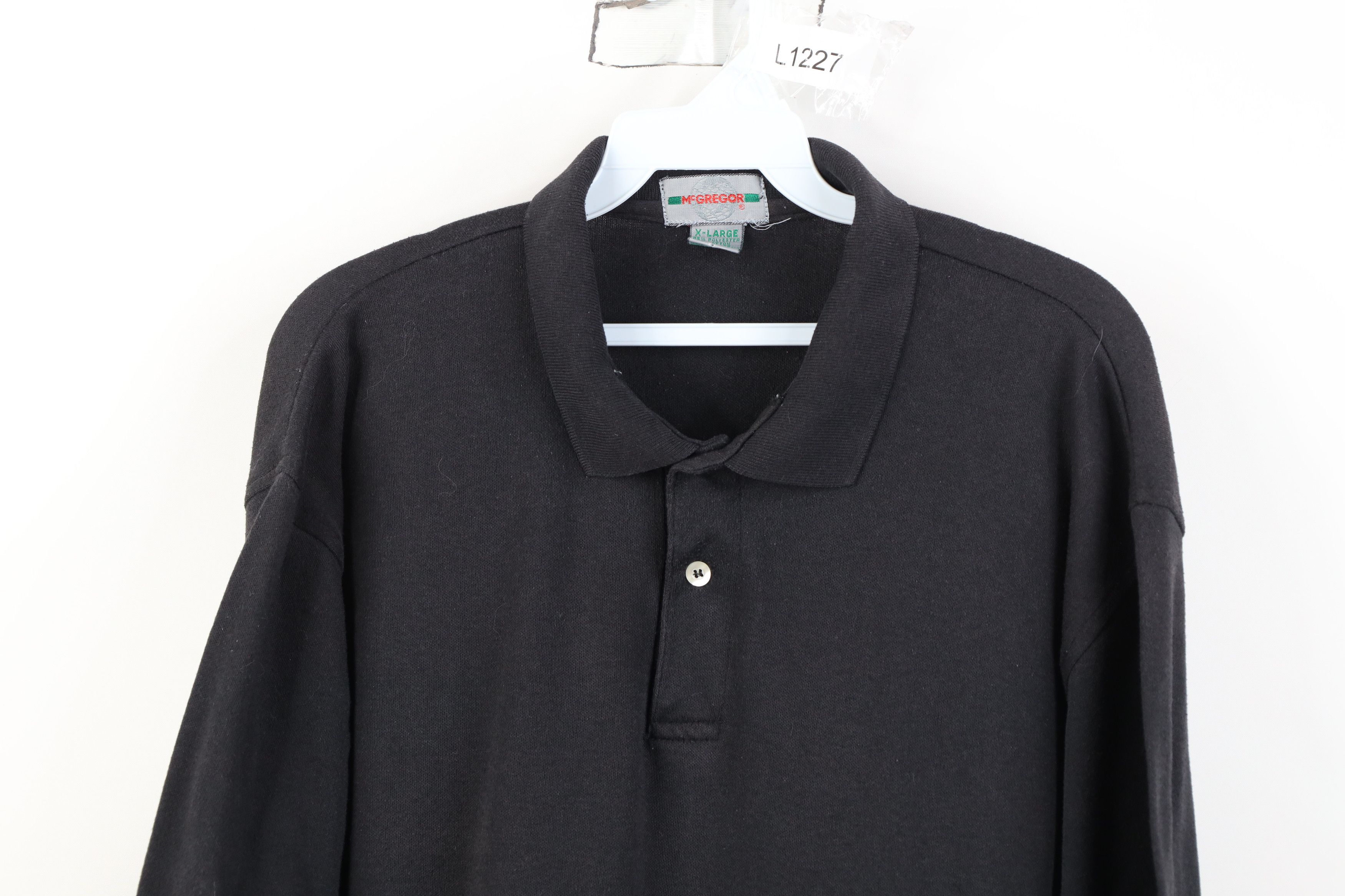 Vintage Vintage 70s Streetwear Cotton Knit Golf Polo Shirt Black Size US XL / EU 56 / 4 - 2 Thumbnail