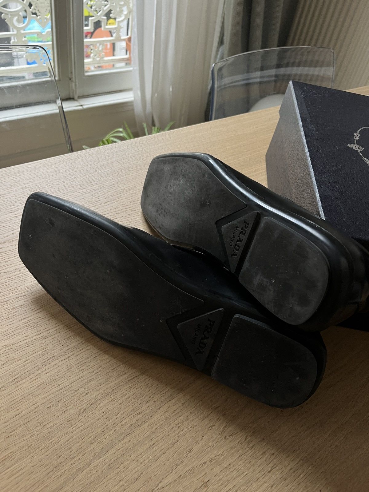 Prada Prada SS24 Razor Brushed Leather Loafers - UK10 Size US 11 / EU 44 - 6 Thumbnail