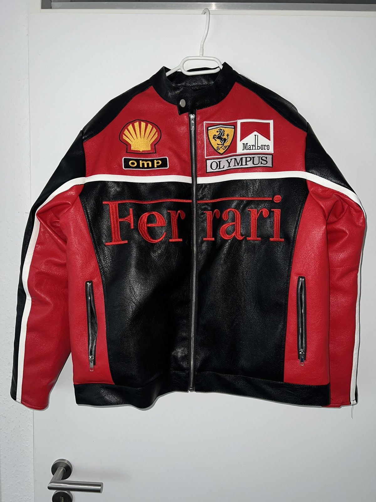 Other × Vintage Ferrari Racing leather Jacket Size US M / EU 48-50 / 2 - 2 Thumbnail