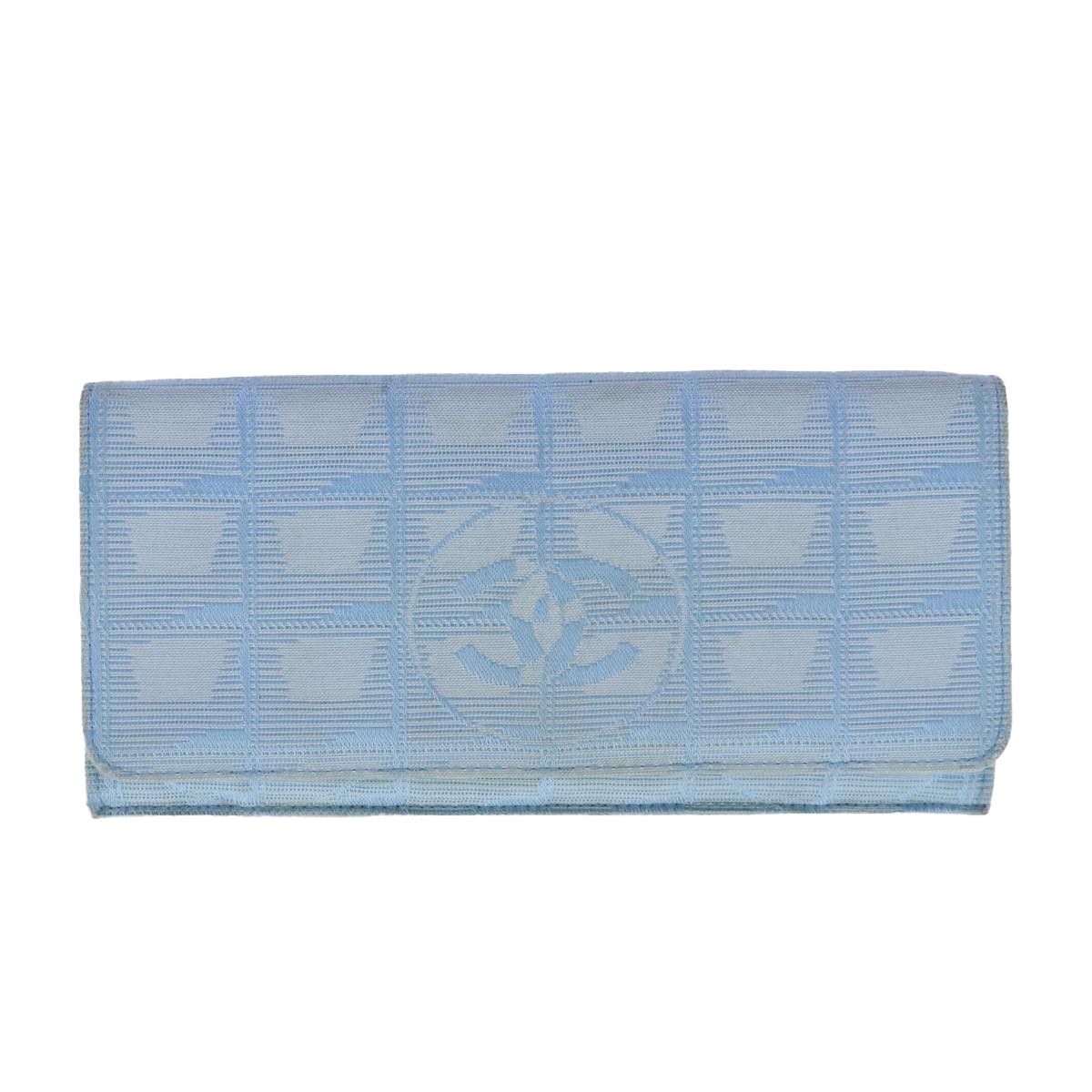 Chanel Travel Line Blue Canvas Wallet (Pre-Owned) Size ONE SIZE - 1 Thumbnail