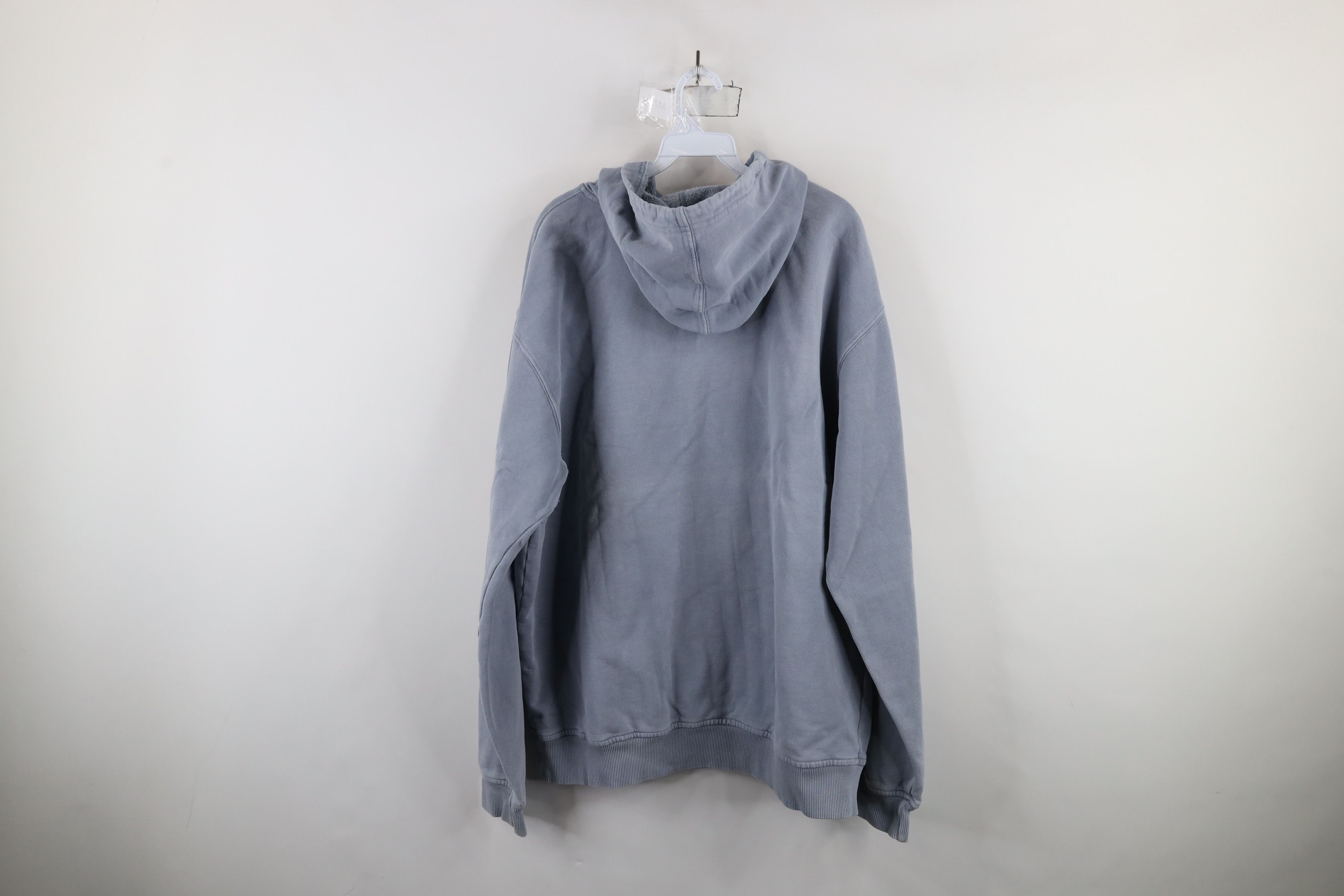 Vintage Vintage 90s Streetwear Blank Stonewash Hoodie Sweatshirt Size US XXL / EU 58 / 5 - 13 Thumbnail