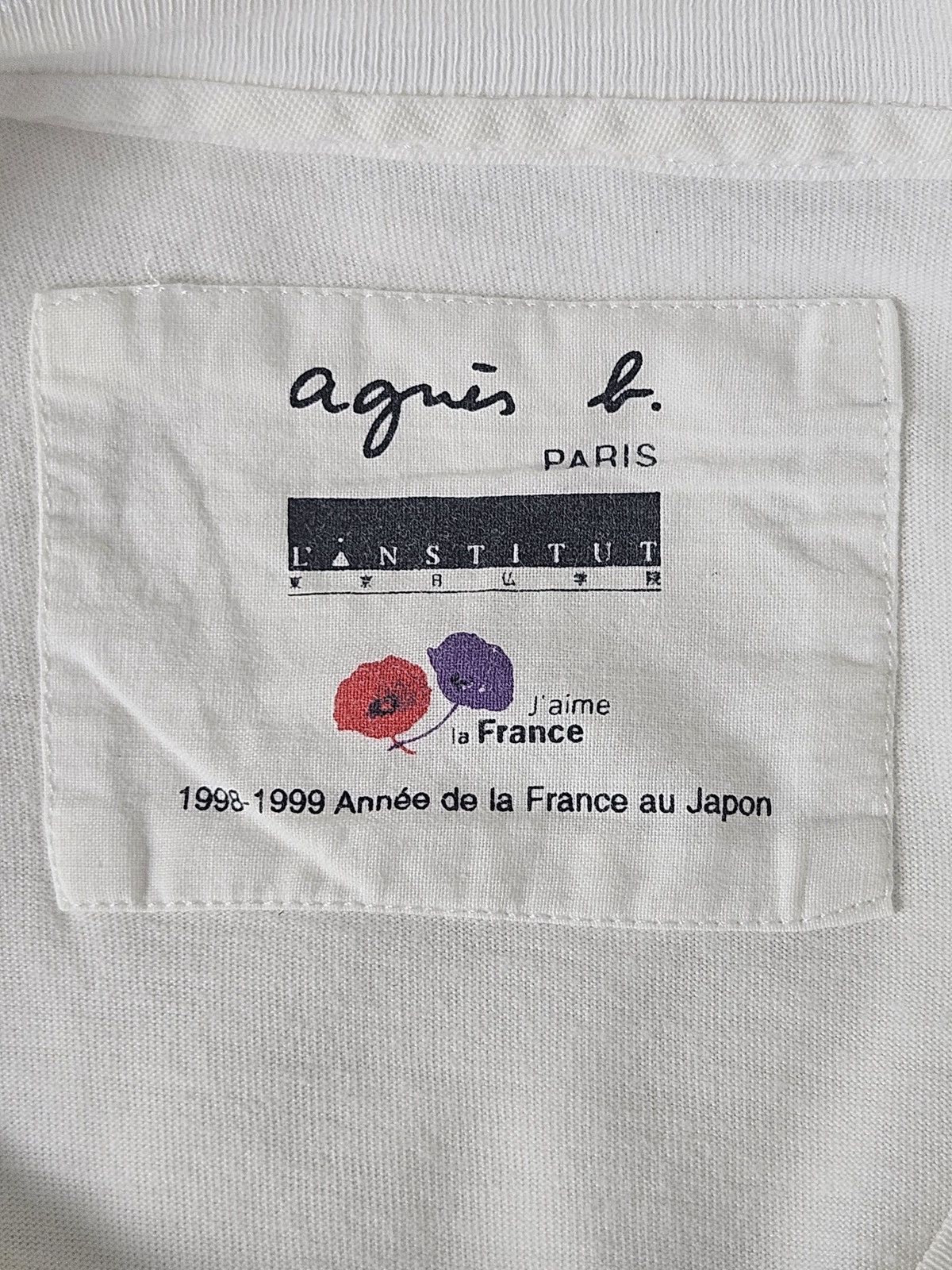 agnes b. Agnes b. j’ aime la cinema 90s Annee de la France shirt Size US M / EU 48-50 / 2 - 4 Thumbnail