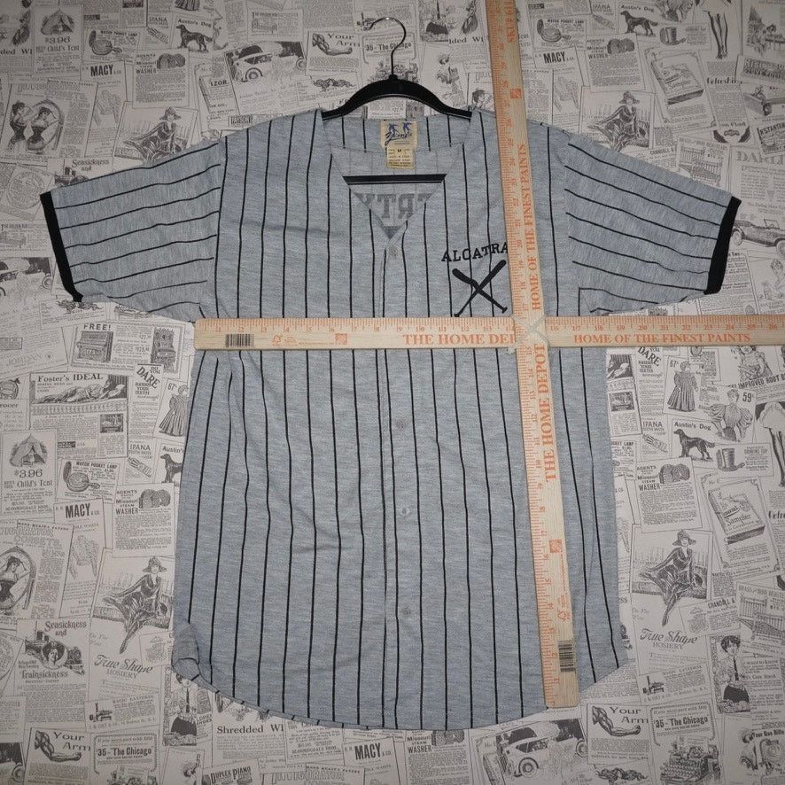 Vintage Medium - Vintage Y2K Alcatraz pinstripe 90s baseball jersey Size US M / EU 48-50 / 2 - 4 Thumbnail