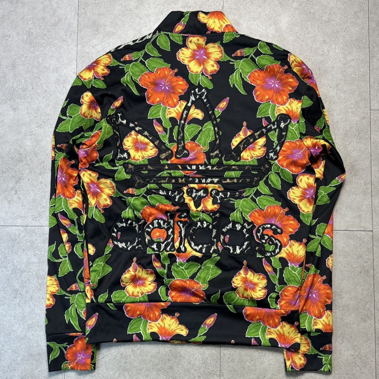 Adidas × Jeremy Scott Adidas Jeremy Scott Botanical Floral Skeleton Tracker Jacket Size US XS / EU 42 / 0 - 2 Thumbnail