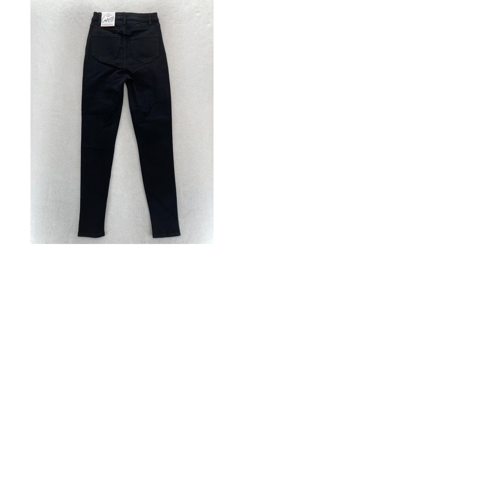 Vintage YMI Jeans Juniors Curvy Skinny Ultra High Waisted Black Stretch Denim Slim Rise 10" Inseam 29" 26 Waist 3/26 Womens Size 26" / US 2 / IT 38 - 9 Thumbnail