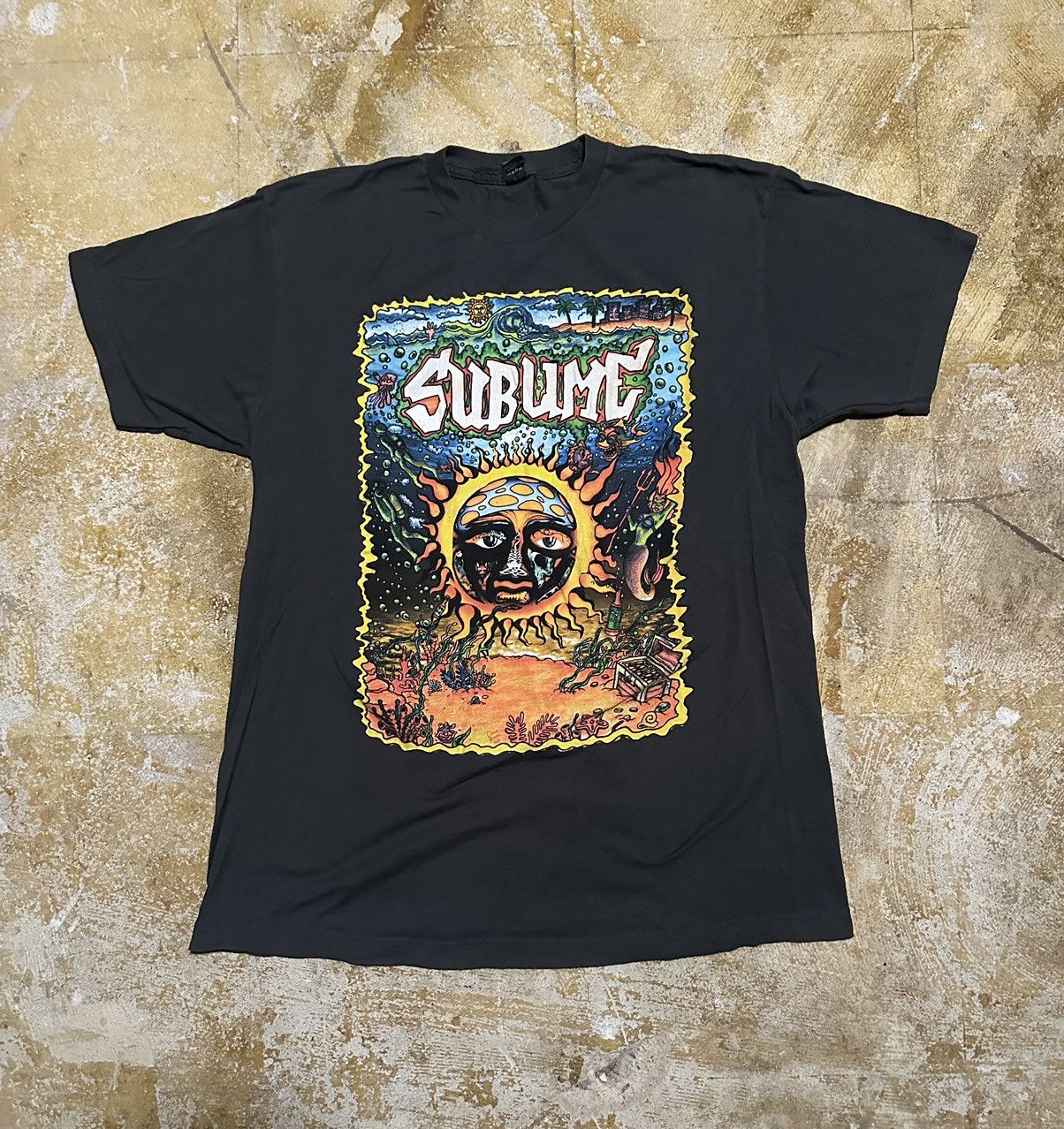 thumbnail image 2 of Officially Licensed Sublime Band T-Shirt (Men's Size M, White) - Short Sleeve, Crew Neck, Cotton 2 of 4