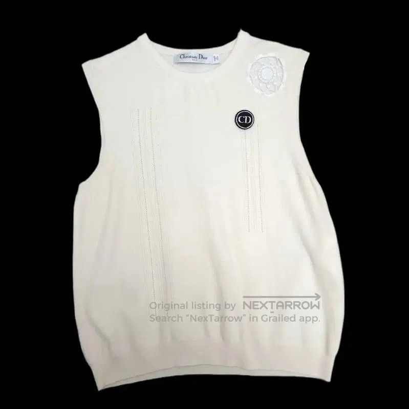 Dior Dior Beige Wool Sleeveless Top for Women . Size XS / US 0-2 / IT 36-38 - 1 Thumbnail