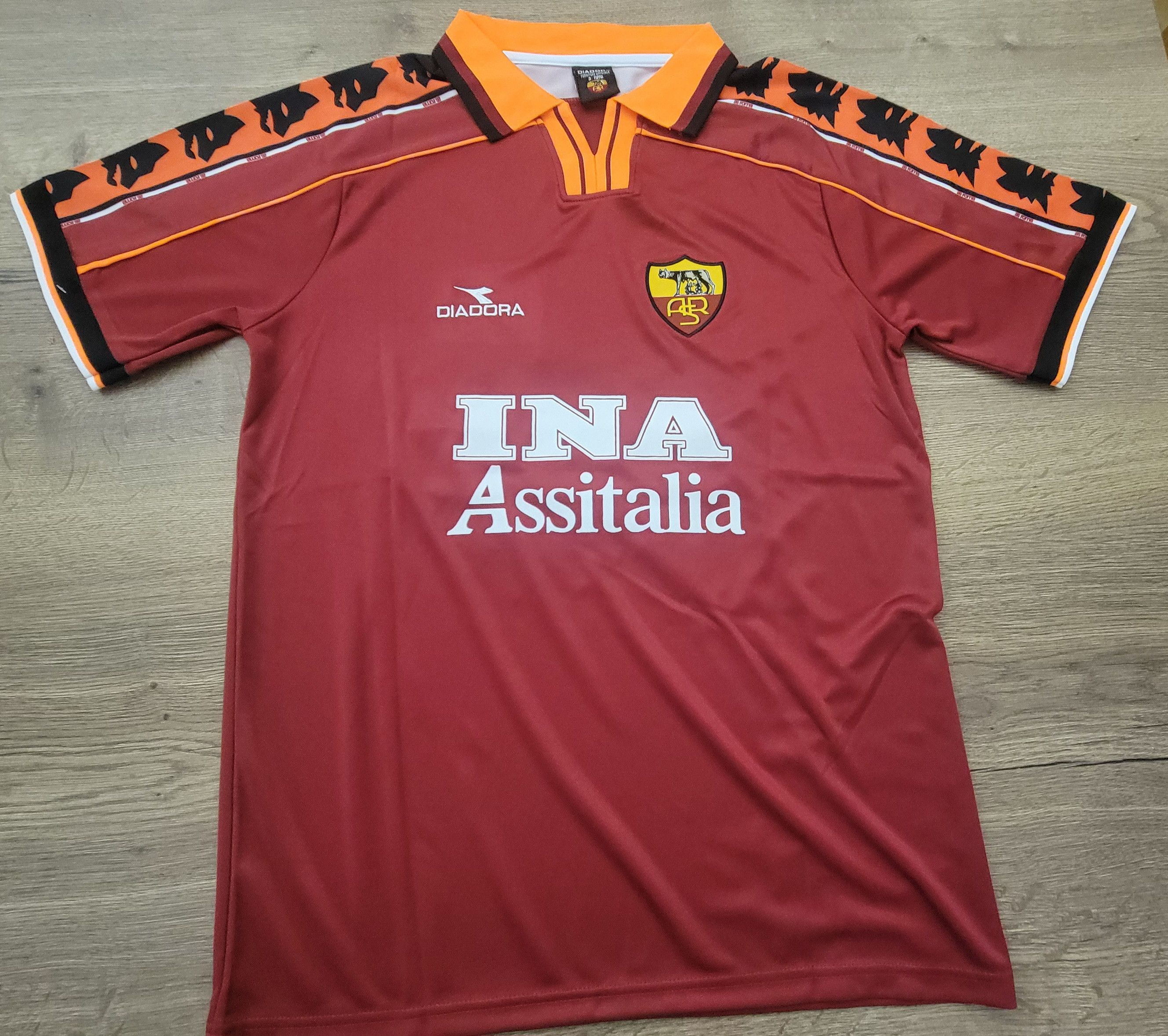 Other Totti 10 Roma 1999/2000 Vintage Soccer Jersey Trikot Size US L / EU 52-54 / 3 - 2 Thumbnail