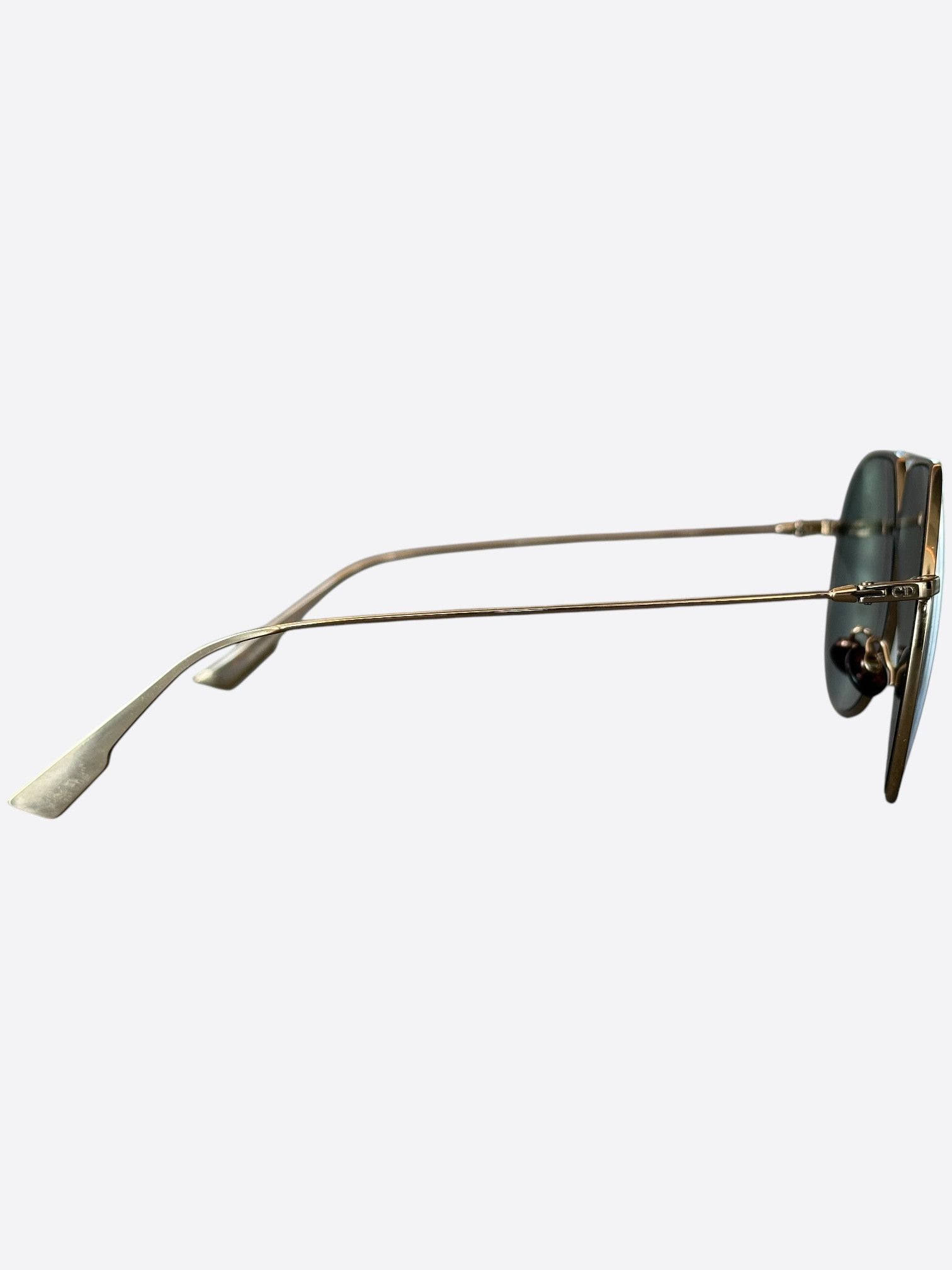 Dior Dior Gold CD Aviator Sunglasses Size ONE SIZE - 2 Thumbnail