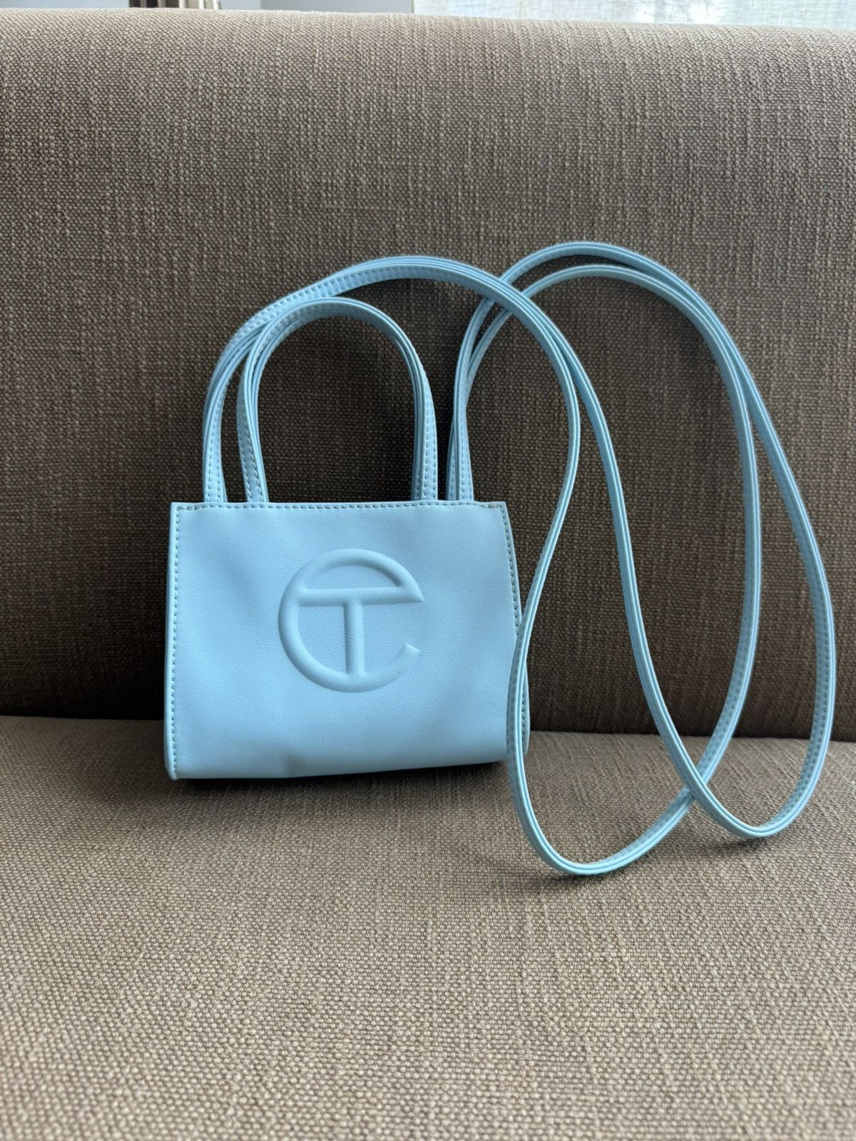 Telfar Small Shopping Bag - Pool Blue Size ONE SIZE - 1 Thumbnail