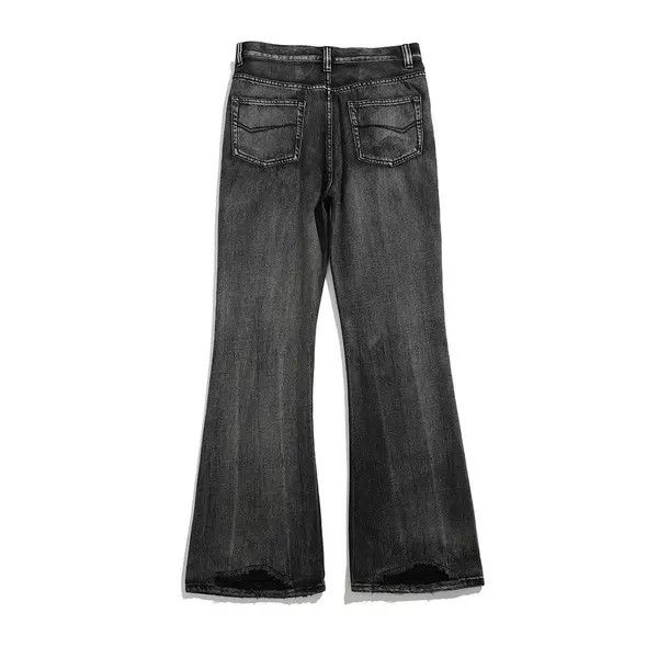 VIBE Black Washed Damage Baggy jeans y2k 90’s retro style Size US 32 / EU 48 - 3 Thumbnail