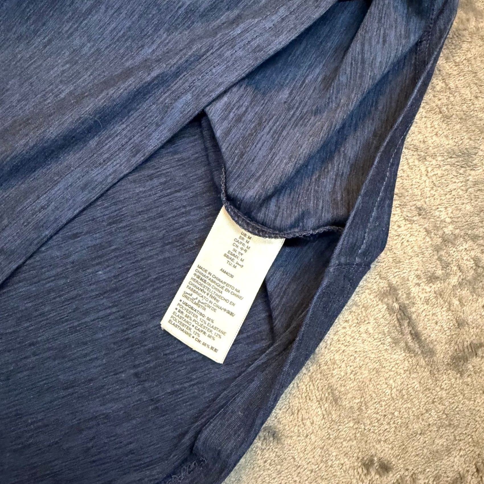 Essentials Amazon Essentials Hoodie Navy Blue Space Dye Lightweight Athletic Mens M Size US M / EU 48-50 / 2 - 6 Thumbnail