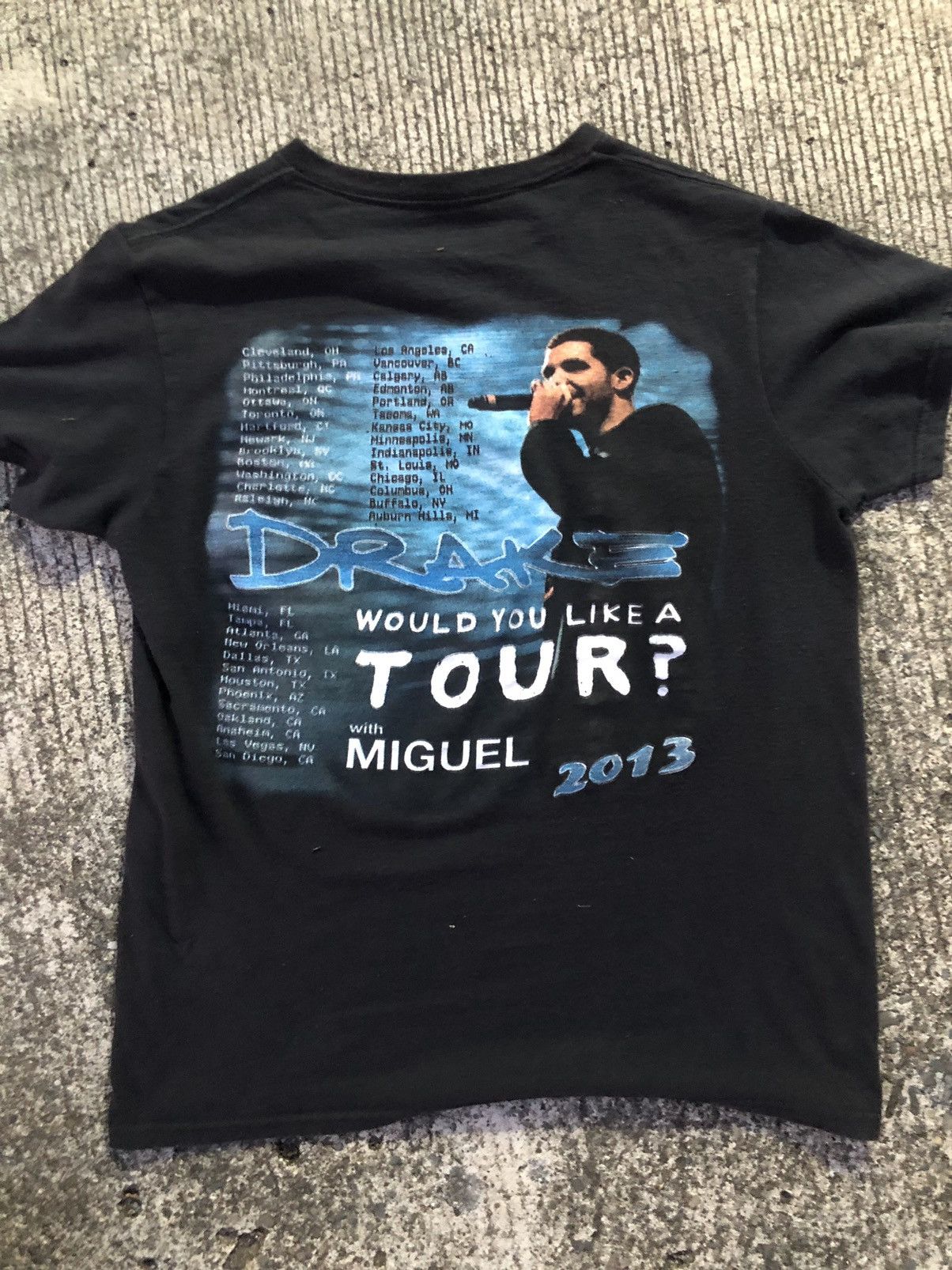 Drake × Rap Tees × Vintage 2013 DRAKE TOUR Size US M / EU 48-50 / 2 - 2 Thumbnail
