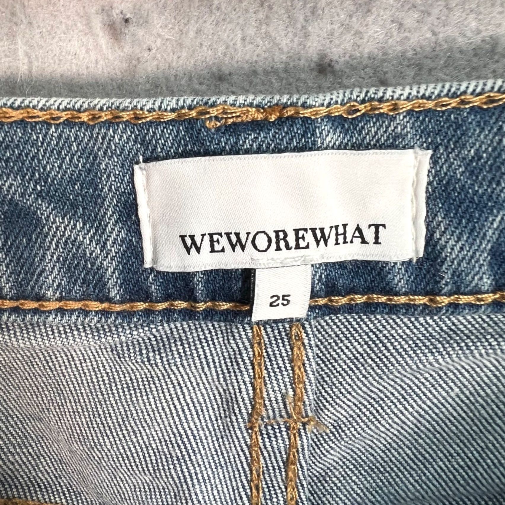 Vintage Weworewhat High-Waisted Skinny Denim Jeans Size 25 Women Adults 25 Blue Denim 5-Pocket Design Jeans Size 42" / US 20 - 3 Thumbnail