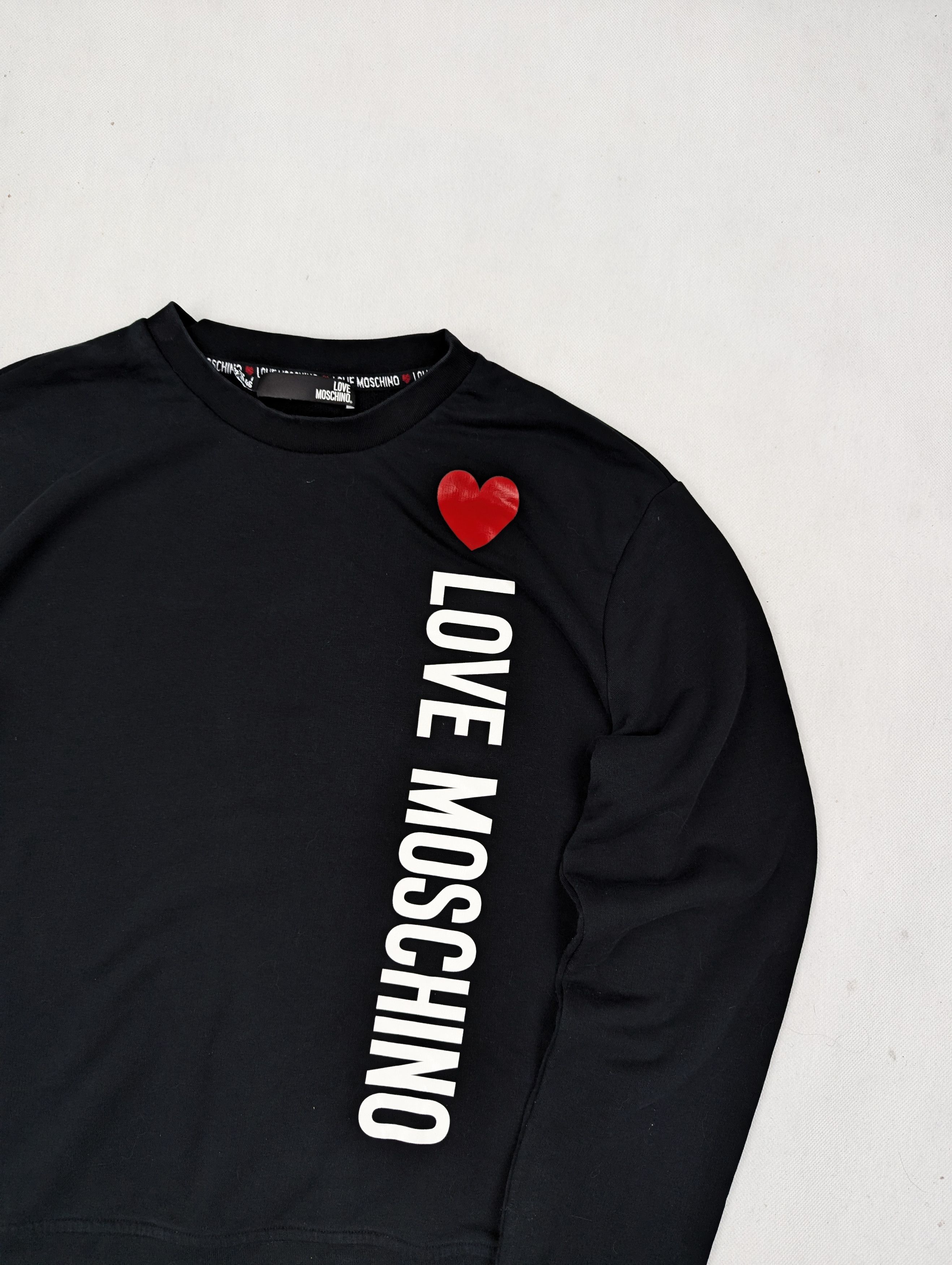 Moschino Moschino Love black sweatshirt Size L / US 10 / IT 46 - 2 Thumbnail