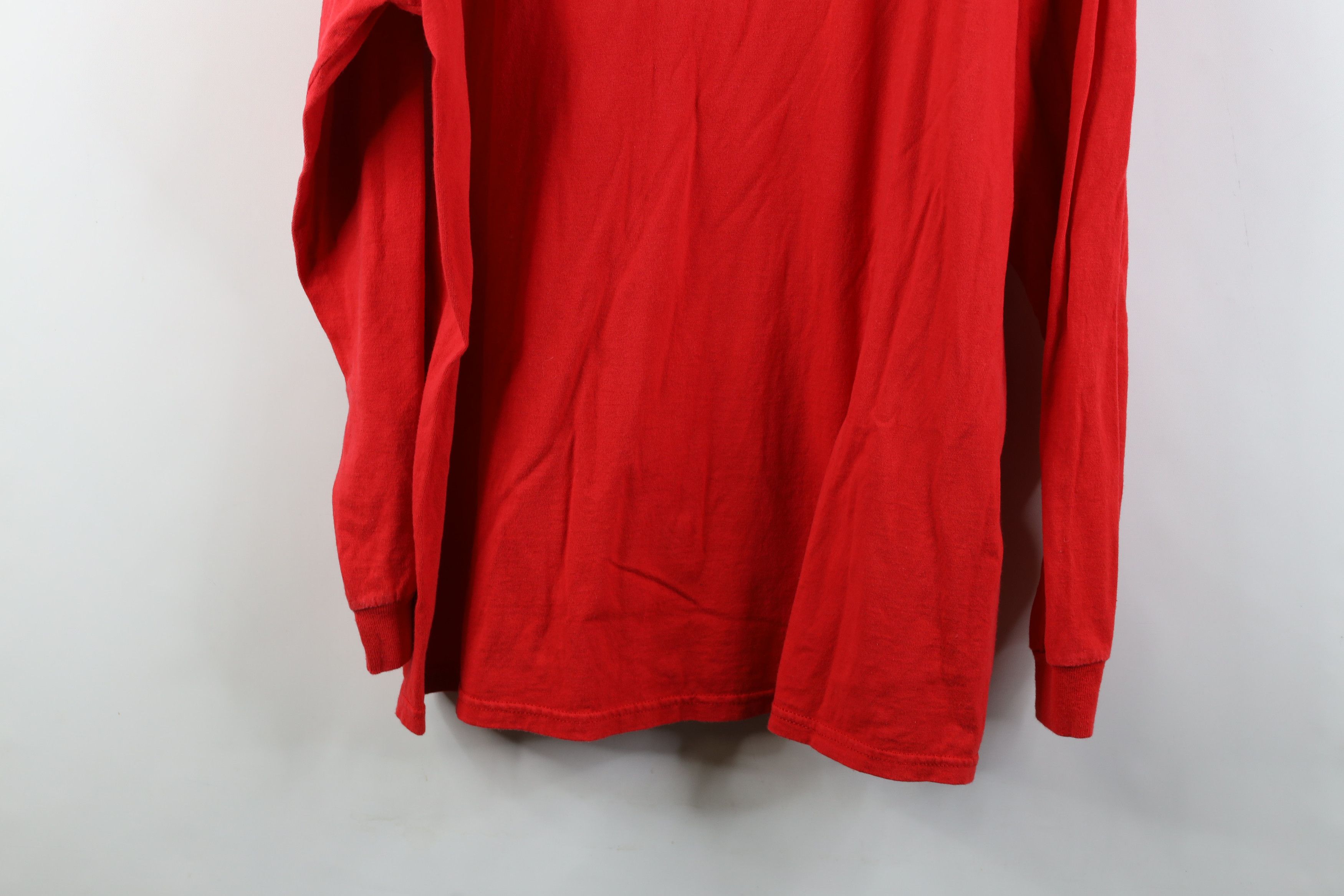 Vintage Vintage 90s Red Wings Hockey Long Sleeve T-Shirt Cotton USA Size US XL / EU 56 / 4 - 13 Thumbnail