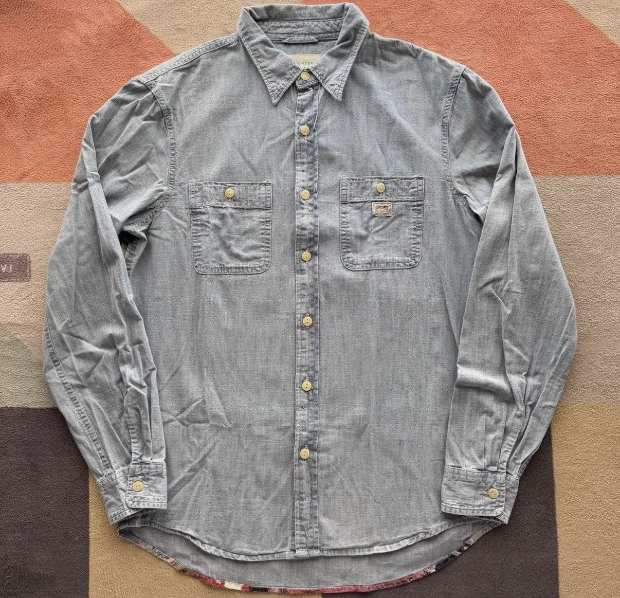 Denim & Supply Ralph Lauren Denim & Supply Ralph Lauren Art Painted Denim Shirt K22 Size US M / EU 48-50 / 2 - 3 Thumbnail