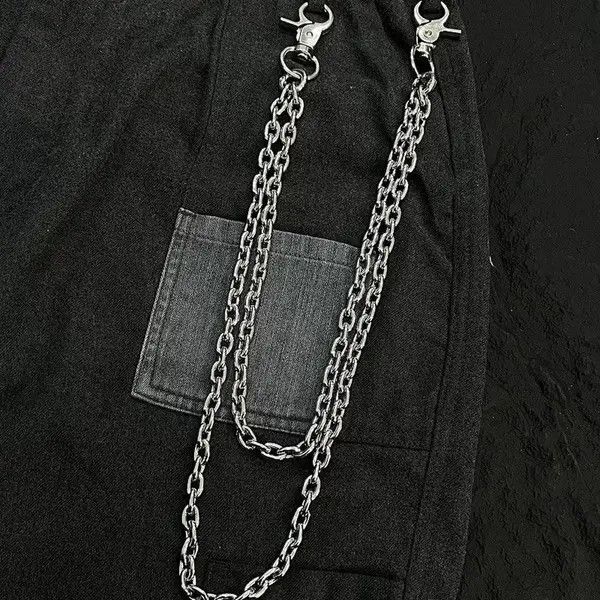 Jewelry Double-Layer Metal Chain – Cleanfit Street Waist Accessory Size ONE SIZE - 3 Thumbnail