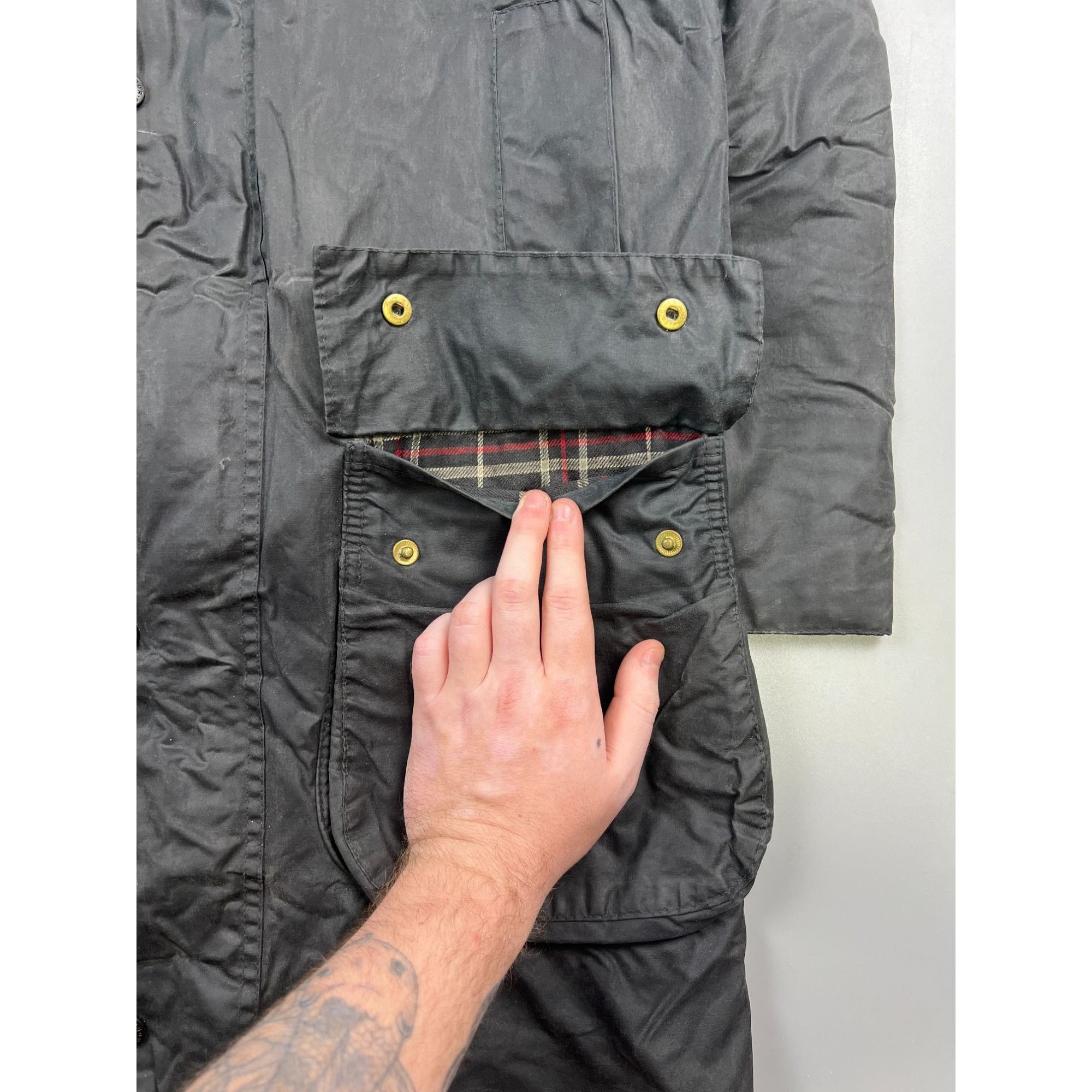 Barbour Barbour Border Vintage Wax Jacket (Y1011) Size US S / EU 44-46 / 1 - 3 Thumbnail