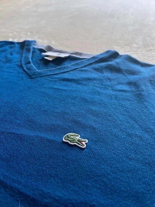 Lacoste Lacoste Blue sweatshirt knitwear size XL Size US XL / EU 56 / 4 - 2 Thumbnail