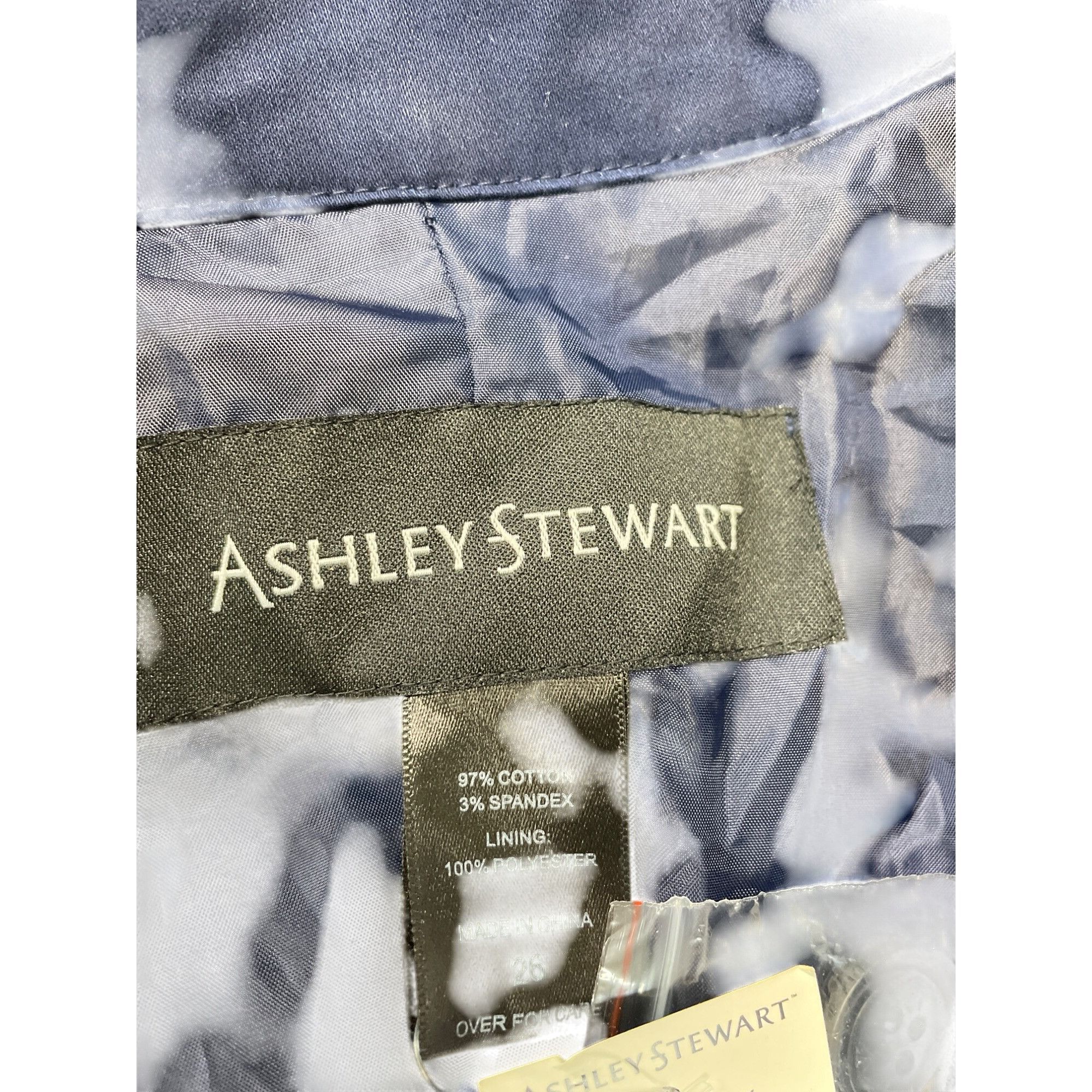Other Ashley Stewart Womens Navy Blue trench peacock Coat Size 26 Size 4XL / US 24-26 - 6 Thumbnail