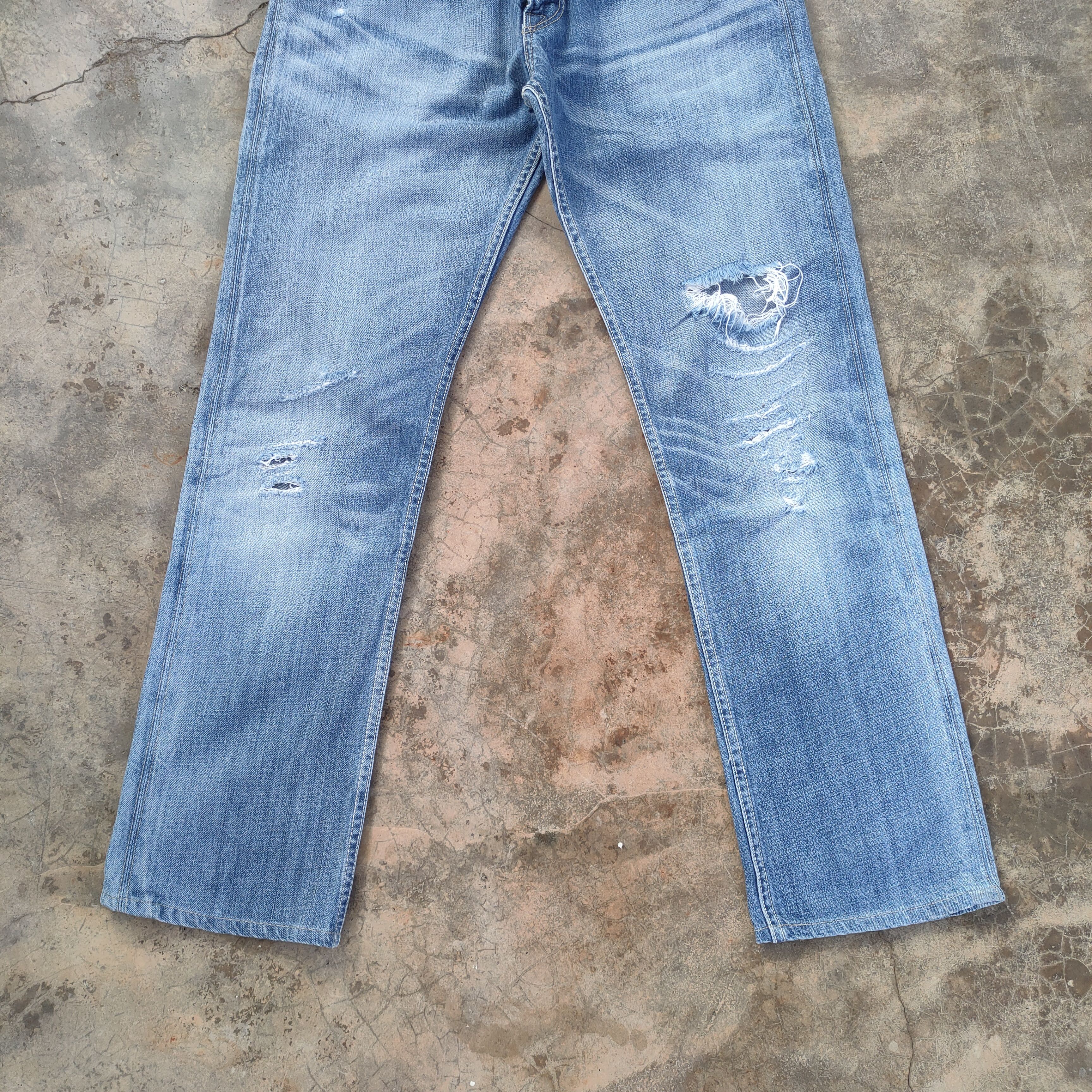 Levi's W32 LEVI'S 504 DISTRESSED FADED JEANS PANTS Size US 32 / EU 48 - 4 Thumbnail