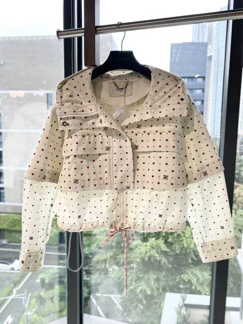 Fendi Fendi Printed Logo Jacket Size XXS / US 00 / IT 34 - 2 Thumbnail