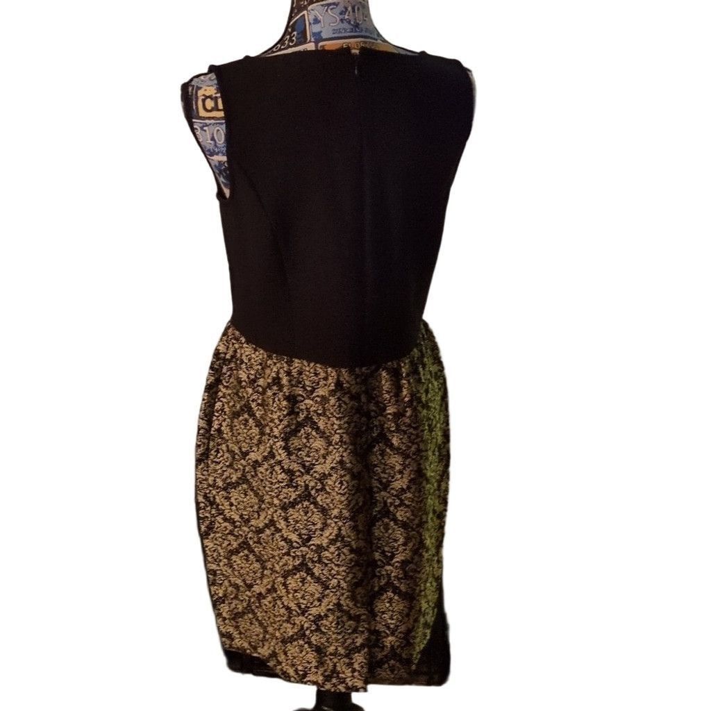 Loft Gold And Black Cocktail Dress Size 4 - aseduan.cl