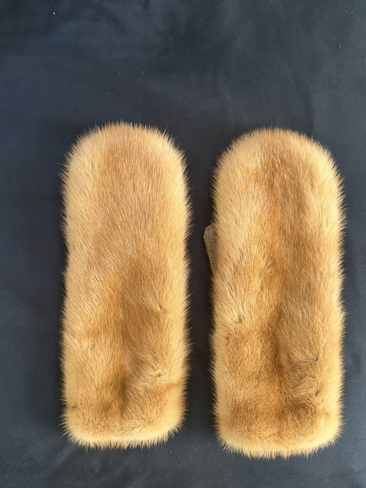 Prada Mink Fur Wool Knitted Mittens 8 Size ONE SIZE - 3 Thumbnail