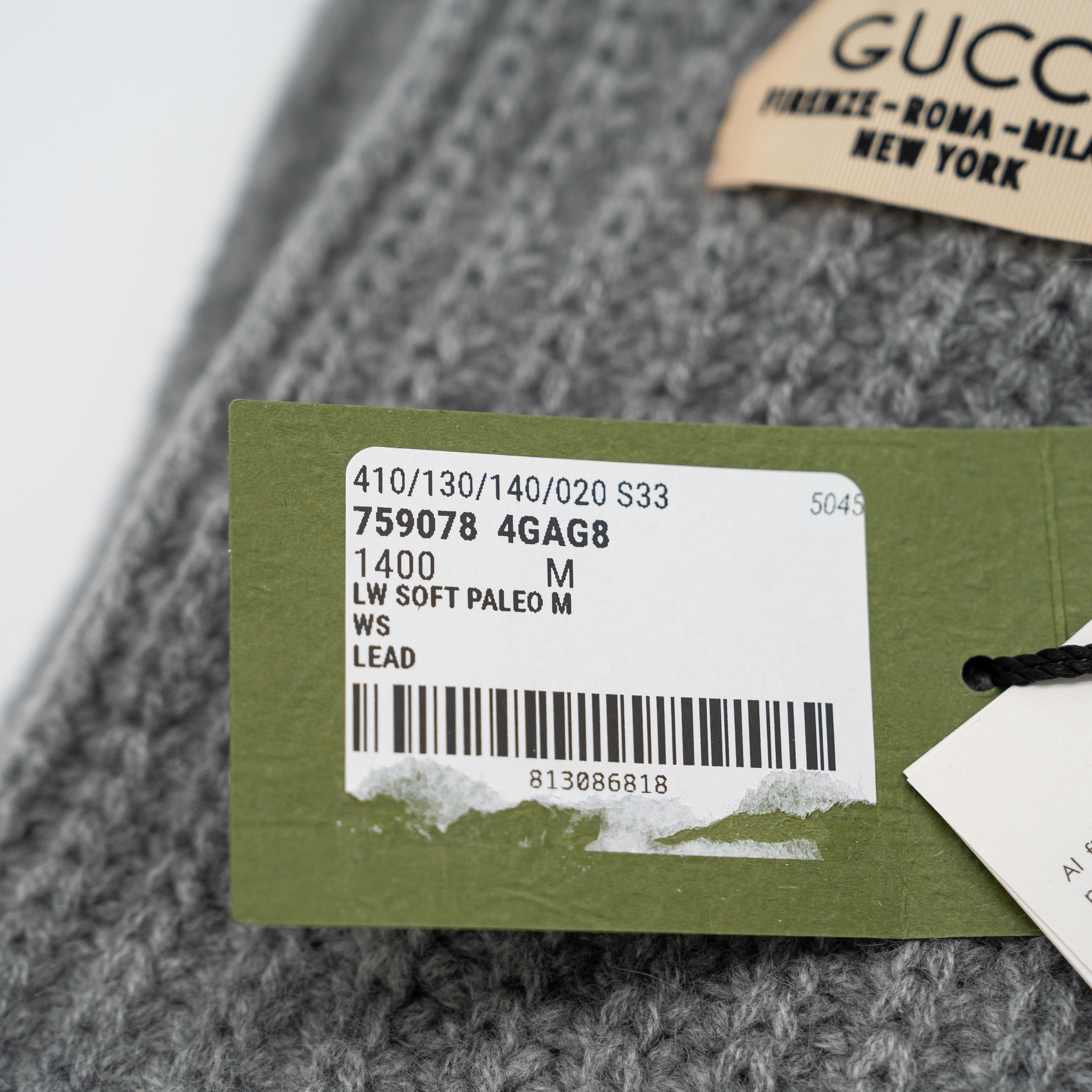 Gucci M Gucci Knit Cashmere Leg Warmers Grey Size ONE SIZE - 6 Thumbnail