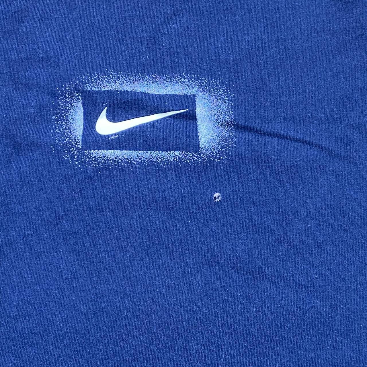 Nike Vintage Nike Swoosh Navy Blue Tee Size XL Size US XL / EU 56 / 4 - 3 Thumbnail
