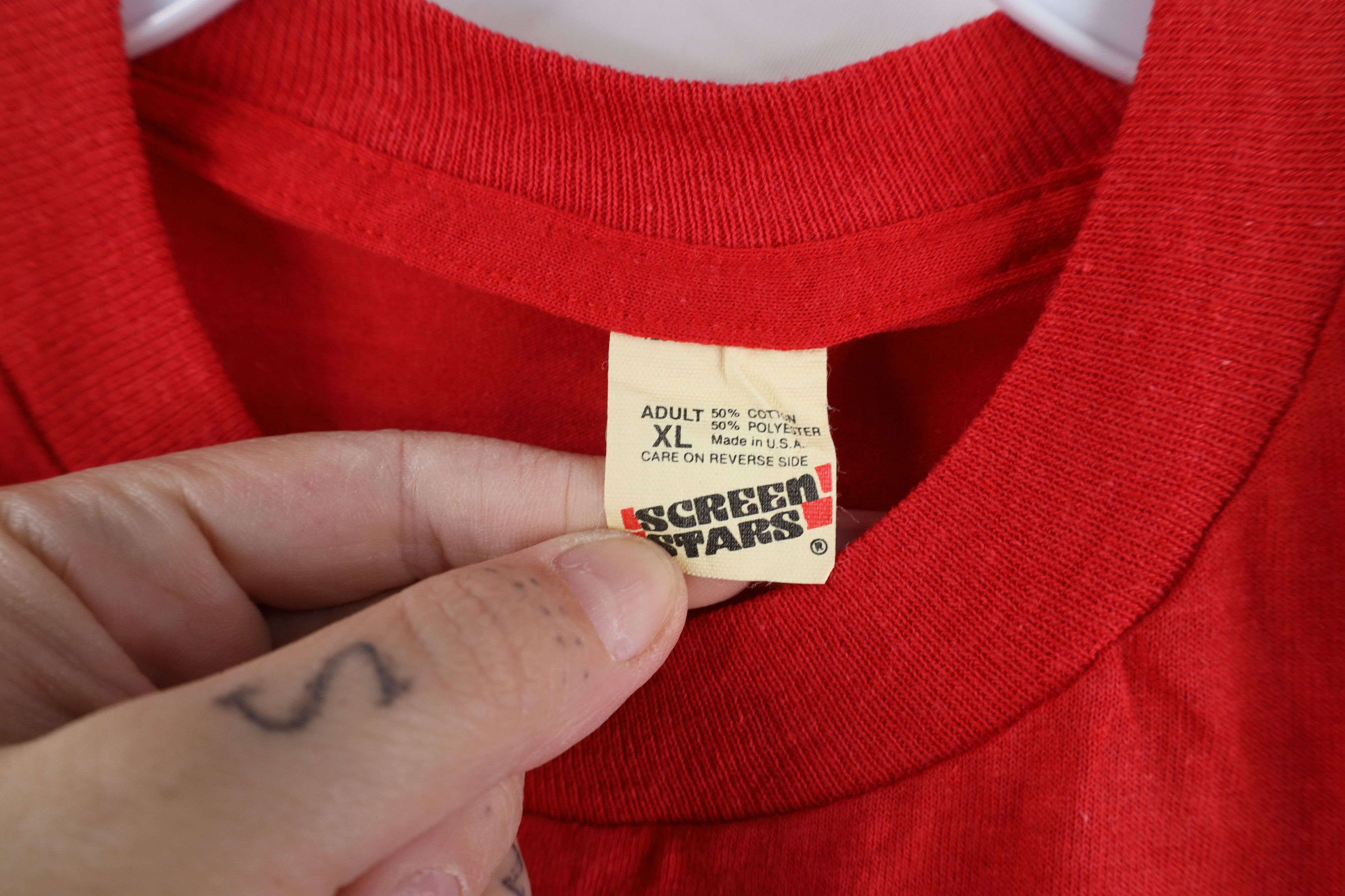 Vintage Deadstock Vintage 90s 20 Teamsters Union T-Shirt Red USA Size US XL / EU 56 / 4 - 6 Thumbnail