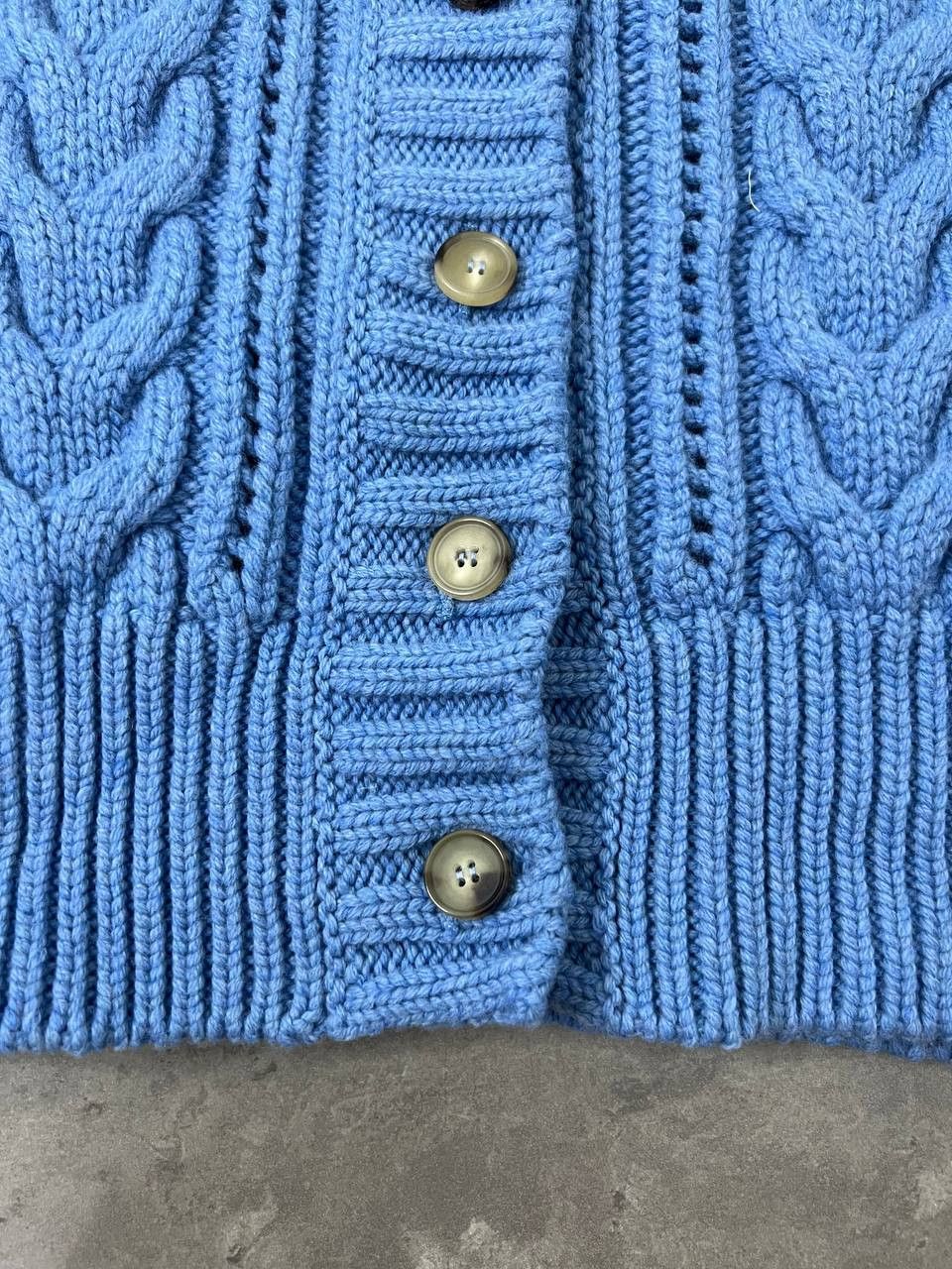 Alexander McQueen Alexander McQueen Jumper Womens Blue Cable Wool 100% Size M / US 6-8 / IT 42-44 - 11 Thumbnail