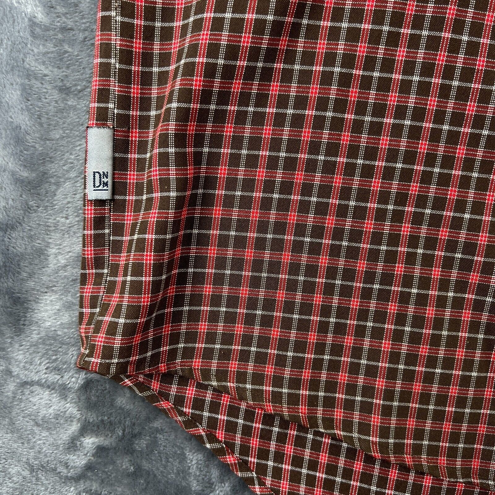 Mecca Mecca DNM Plaid Button Up Shirt Men 2XL Vintage Rap Hip Hop Size US XXL / EU 58 / 5 - 11 Thumbnail