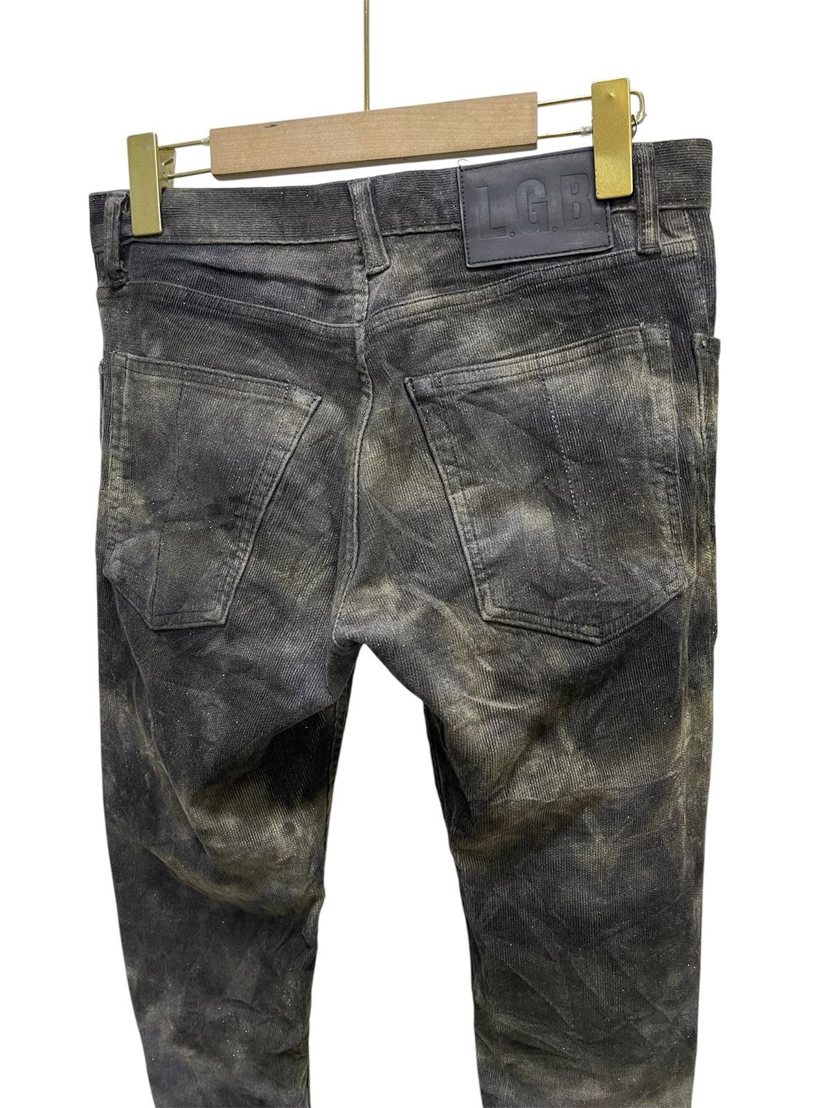 Le Grande Bleu (L.G.B.) If Six Was Nine L.G.B Velour Corduroy Acid Washed Blinking Size US 30 / EU 46 - 2 Thumbnail
