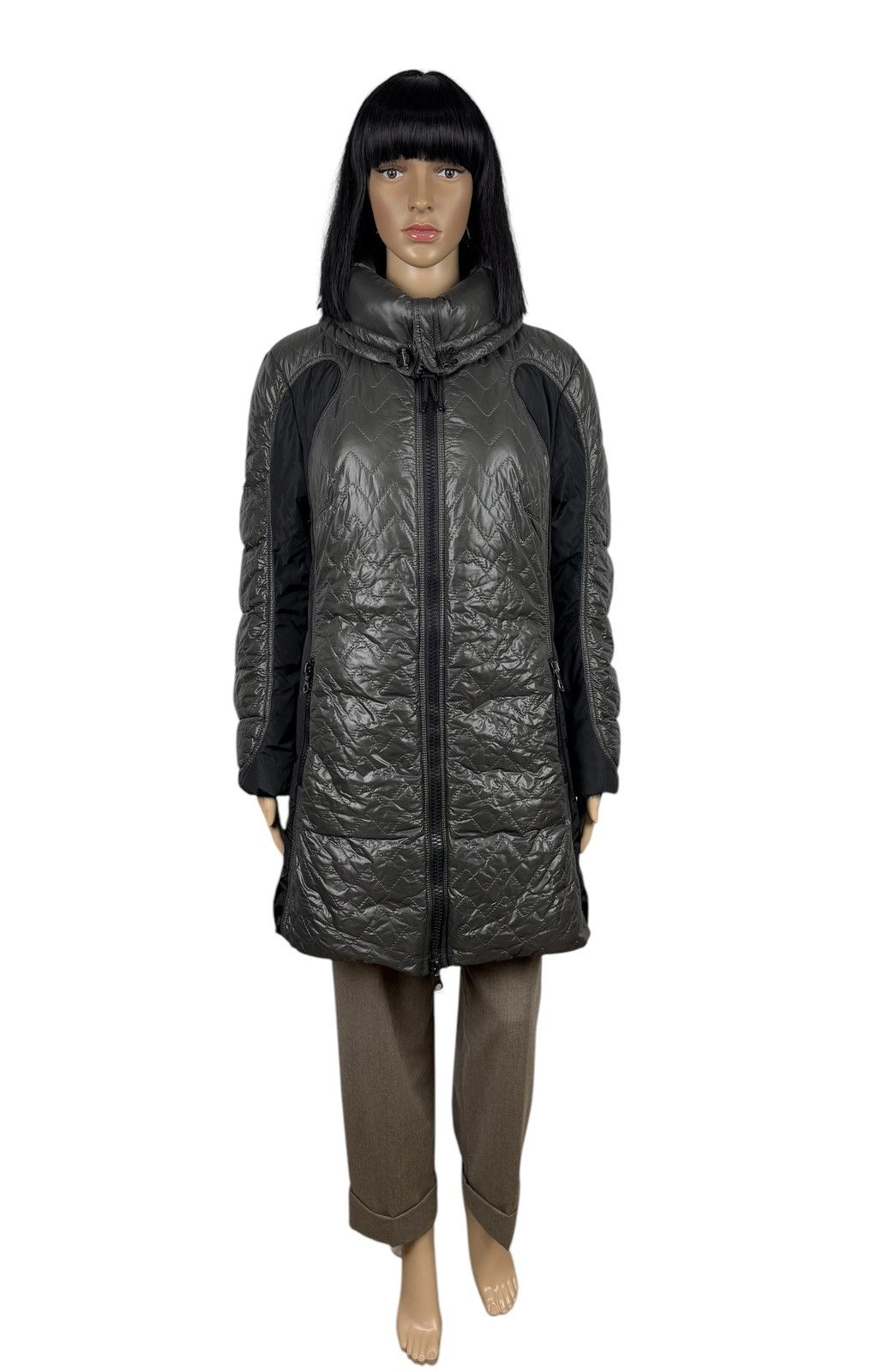Other Marc Cain Down Puffer Jacket Quilted High-Neck size 4 Size L / US 10 / IT 46 - 10 Thumbnail