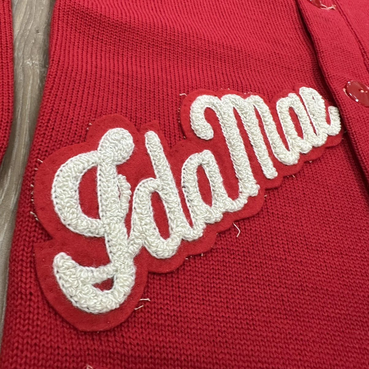 Vintage Vtg 50s Detroit Knitting Mills Wool SPP Letterman Cardigan Size M / US 6-8 / IT 42-44 - 4 Thumbnail