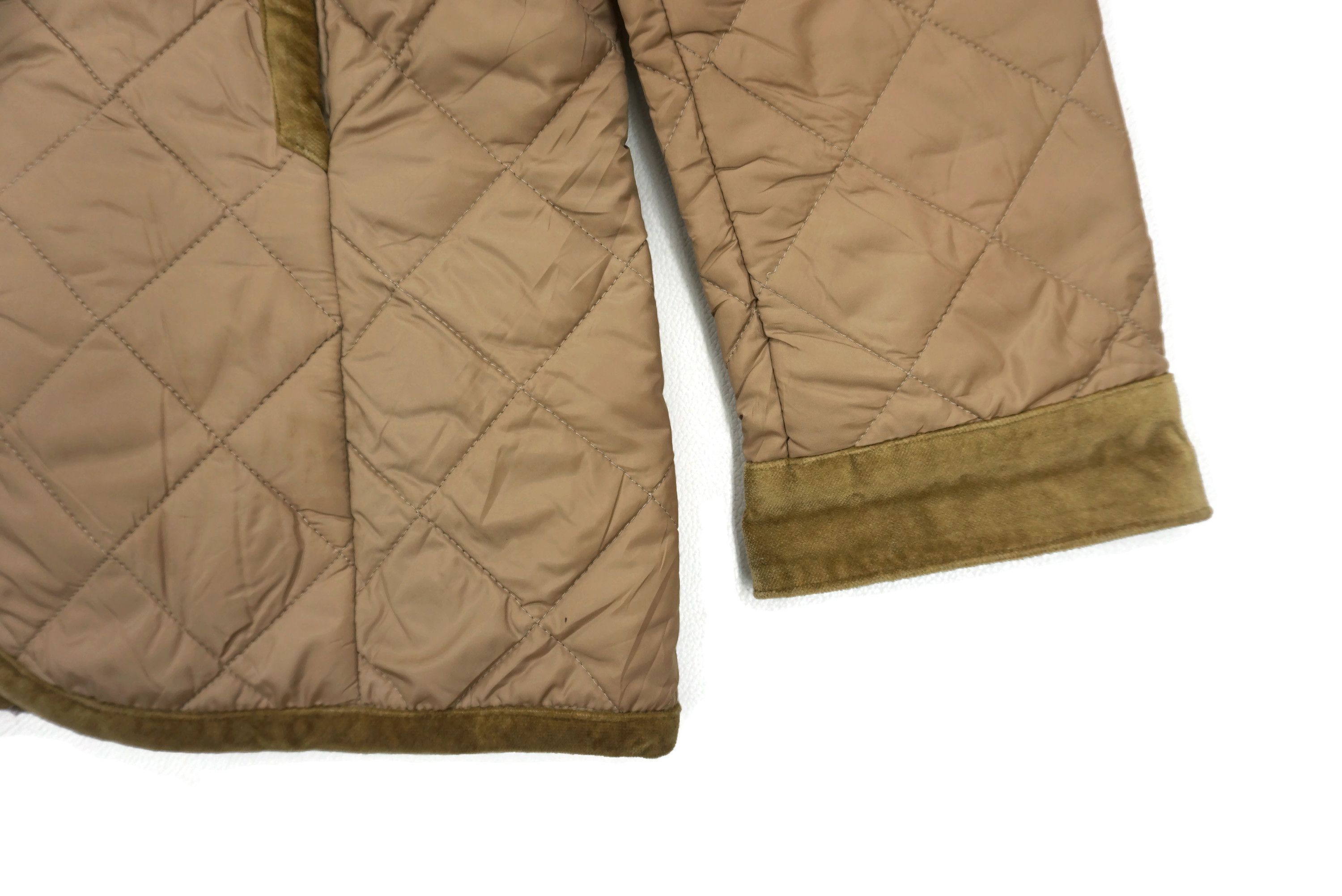 Laura Ashley Quilted Coat Snap Front Thermolite Velvet Trimming Jacket Size M / US 6-8 / IT 42-44 - 7 Thumbnail