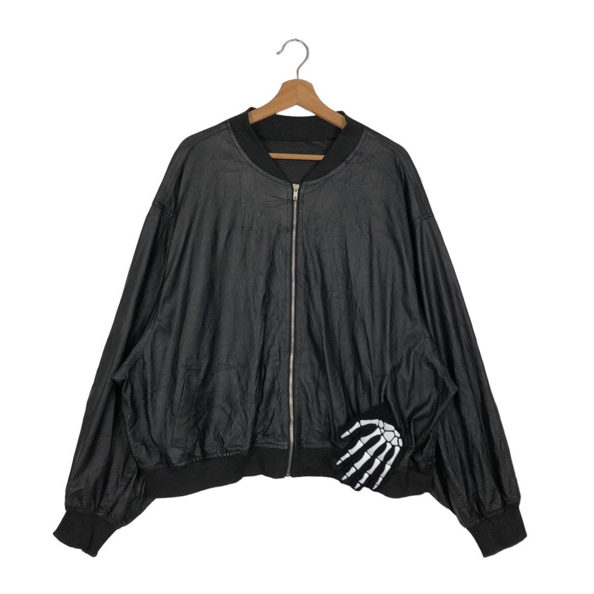 Japanese Brand VINTAGE BOMBER JACKET SATIN SUREVE ISSEY MIYAKE Size US L / EU 52-54 / 3 - 1 Thumbnail