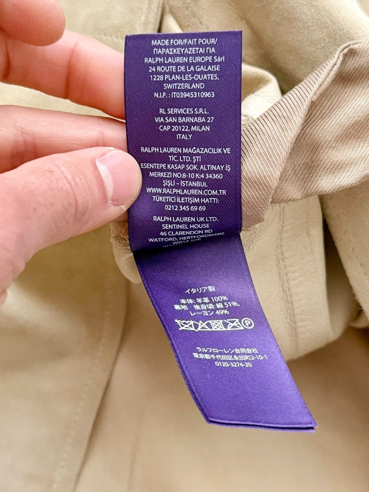 Ralph Lauren Purple Label $2,495 Overshirt Leather Suede Size US M / EU 48-50 / 2 - 11 Thumbnail