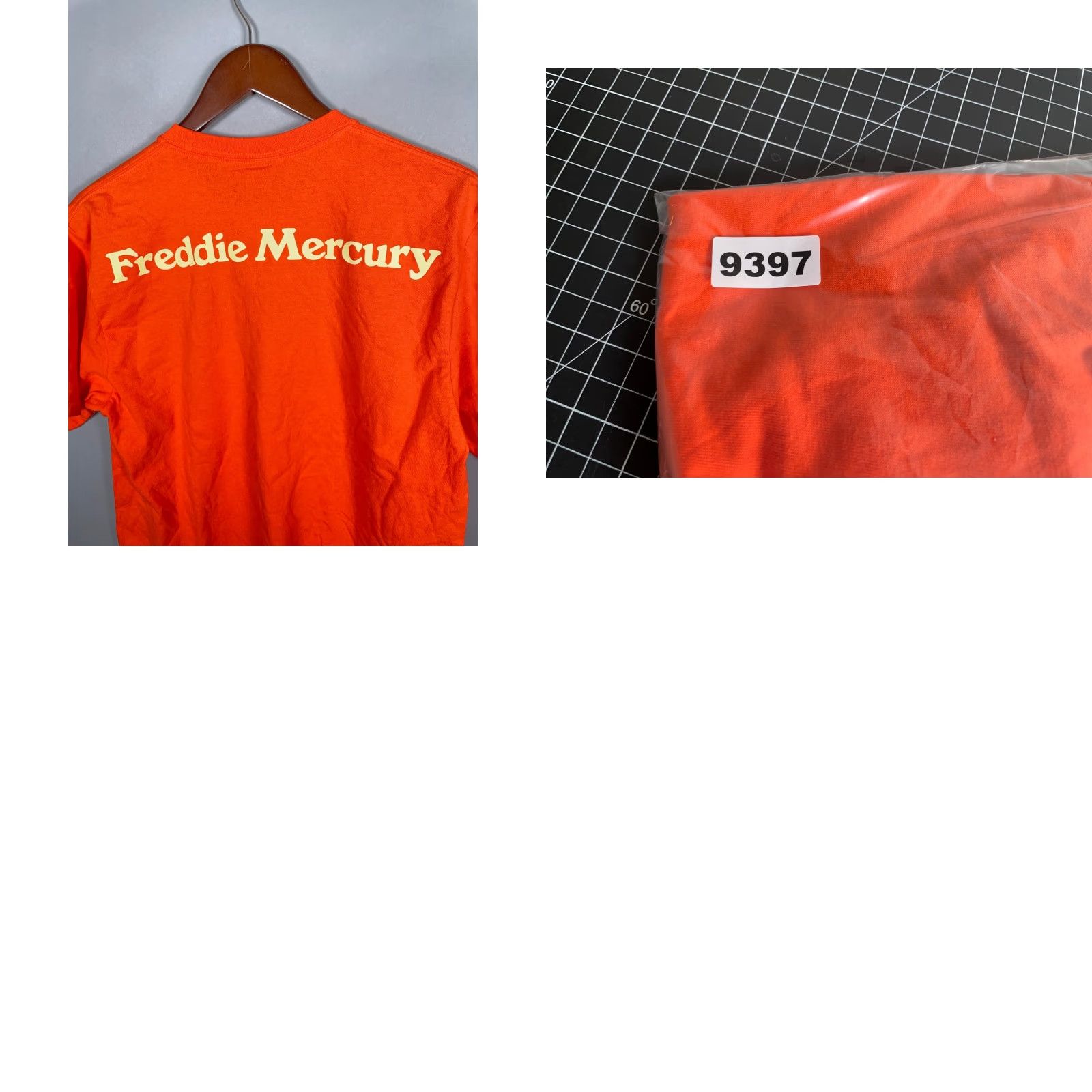 Doublet Freddie Mercury Queens Shirt Adult Medium Orange Official Merch Double Sided 80s Music Retro Size US M / EU 48-50 / 2 - 8 Thumbnail