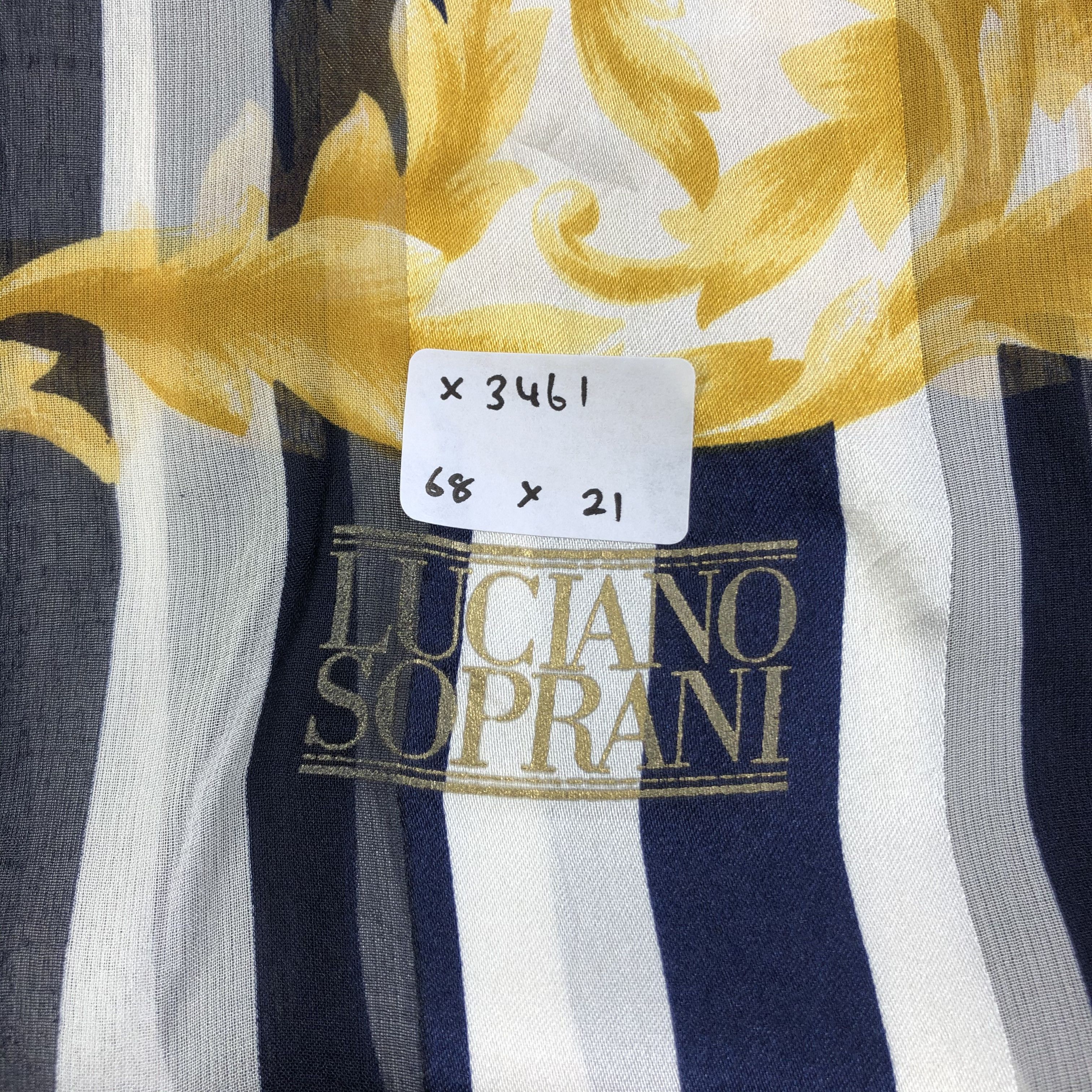 Vintage Vintage Luciano Soprani Silk Scarf Size ONE SIZE - 7 Thumbnail