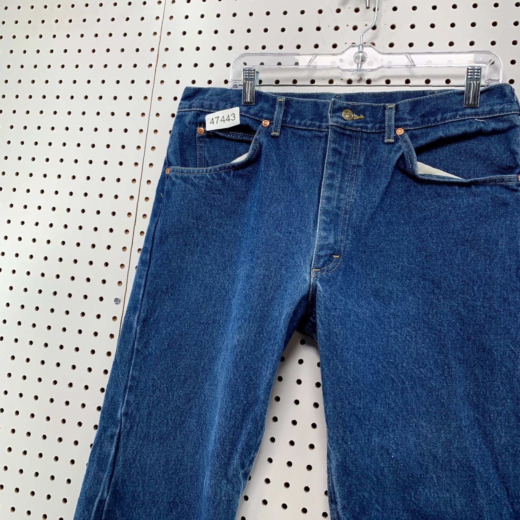 Lee VINTAGE Lee Denim Jeans Mens 35x29 Blue Straight Fit 35 29 90s United States Denim Jeans Mens Blue Straight Fit 90s Size US 35 - 7 Thumbnail