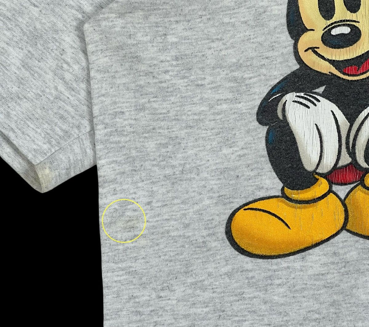Disney 90s Vintage Mickey Mouse Tee / Dress Size L / US 10 / IT 46 - 5 Thumbnail