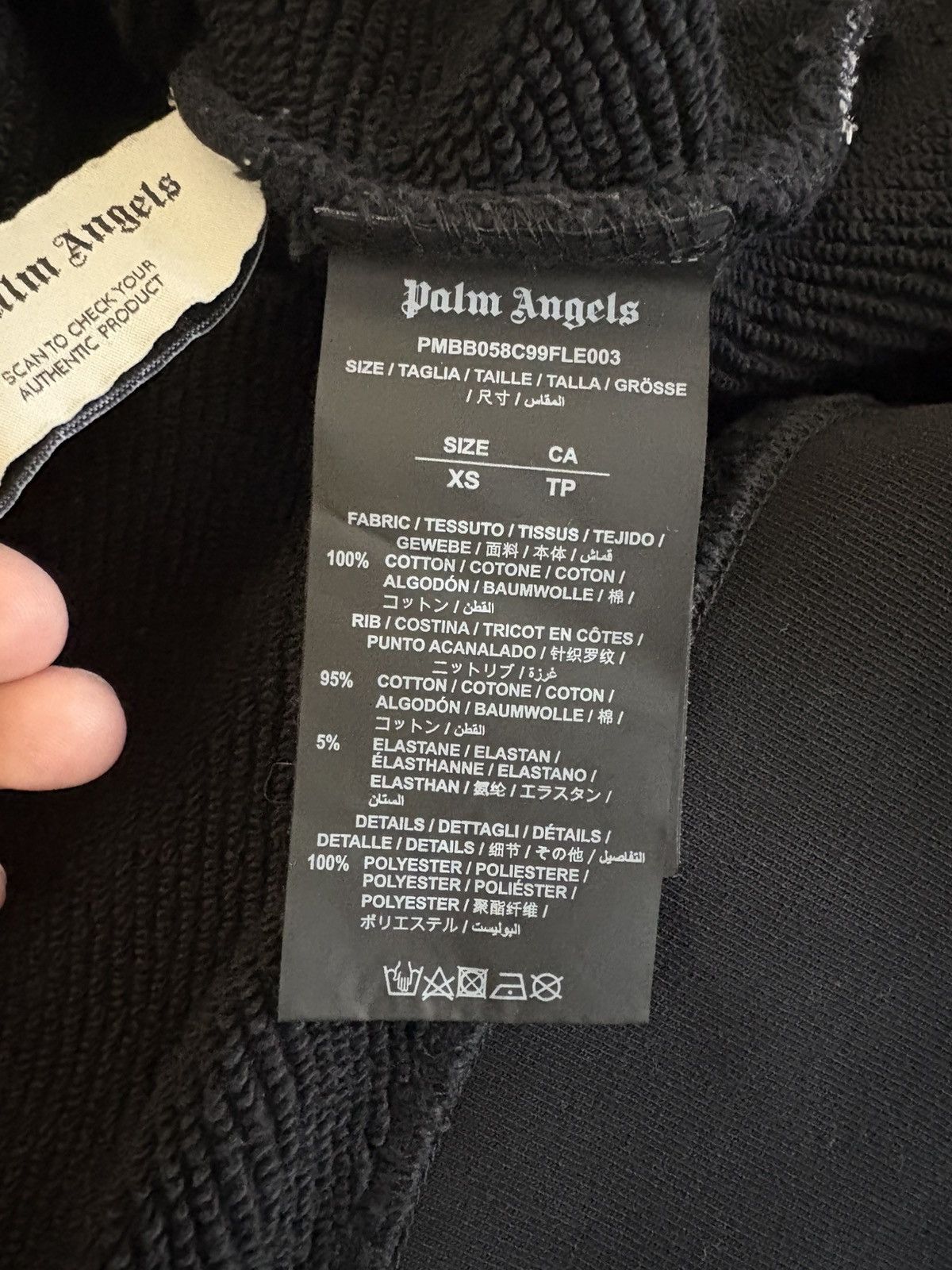 Palm Angels Palm Angels Curved Logo Hoodie Size XS Excellent Condition Size US XS / EU 42 / 0 - 10 Thumbnail