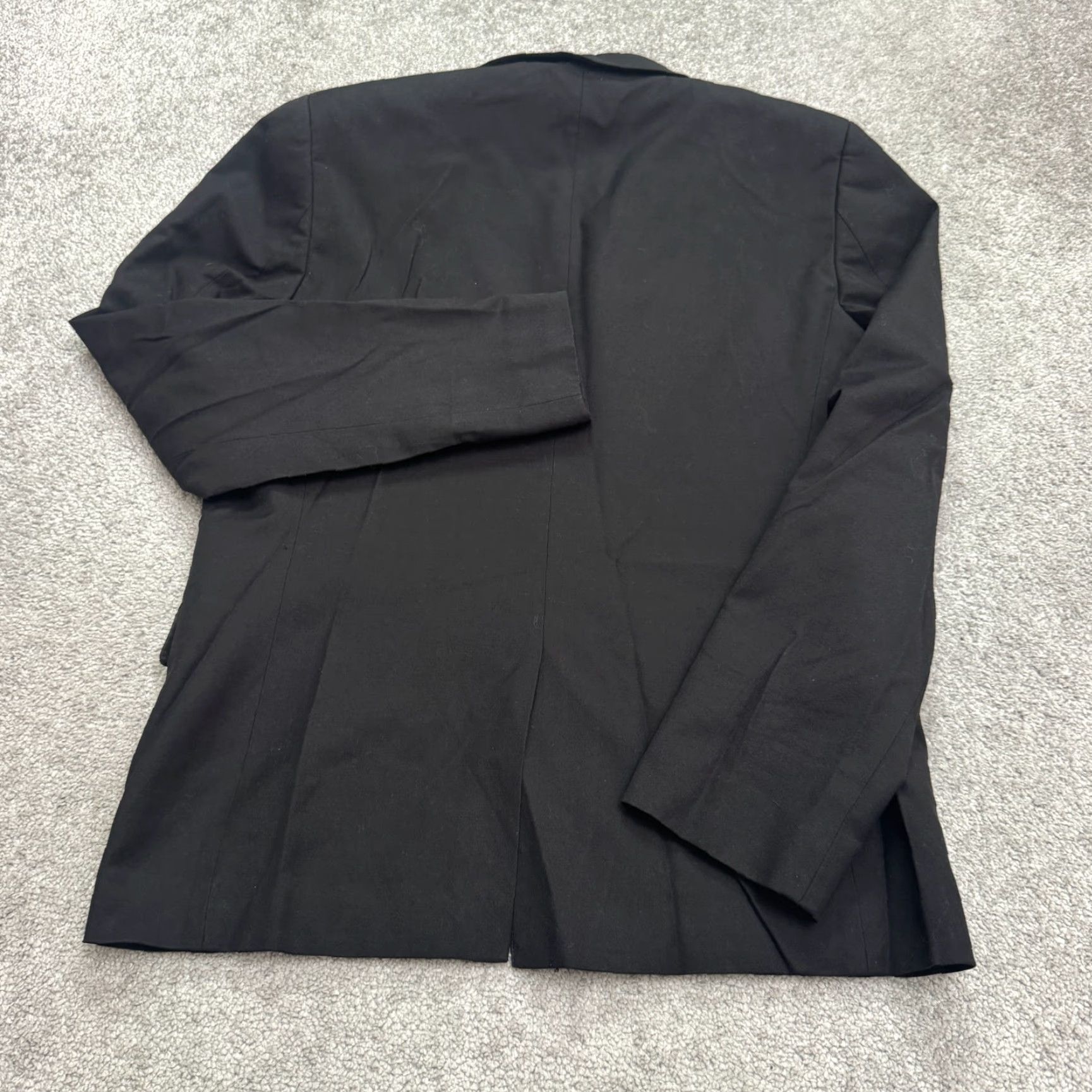 H&M H&M Slim Fit Blazer Suit Jacket Mens 40R Black Notch Lapel Single Vented Work Shirt Size 40R - 2 Thumbnail