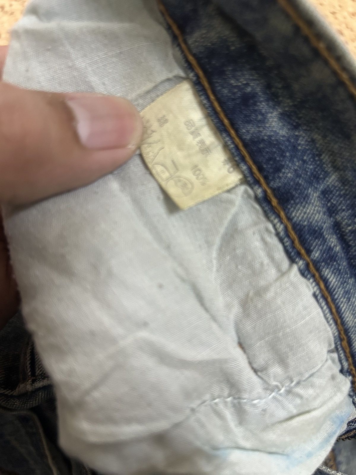 Japanese Brand × Vintage Vintage Japanese WORLD BAZAAR Patchwork Design Flare Jeans Size US 30 / EU 46 - 11 Thumbnail
