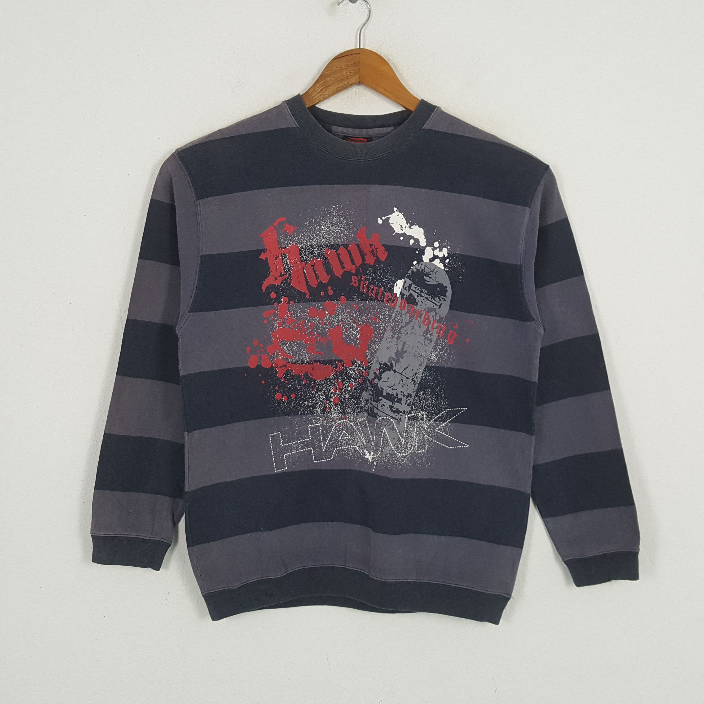 Tony Hawk × Vintage Vintage TONY HAWK SKATEBOARD Rare Design Sweatshirt Size US S / EU 44-46 / 1 - 1 Thumbnail
